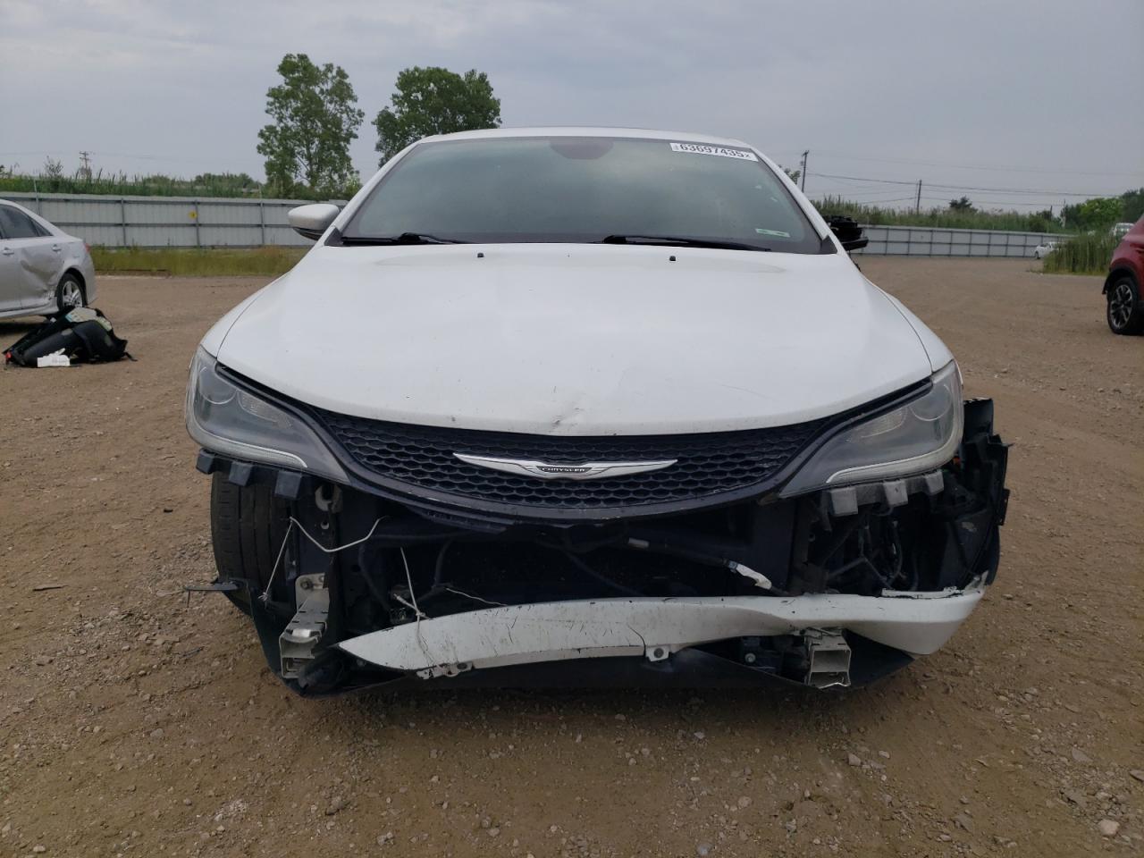 2015 Chrysler 200 S White vin: 1C3CCCBBXFN759954