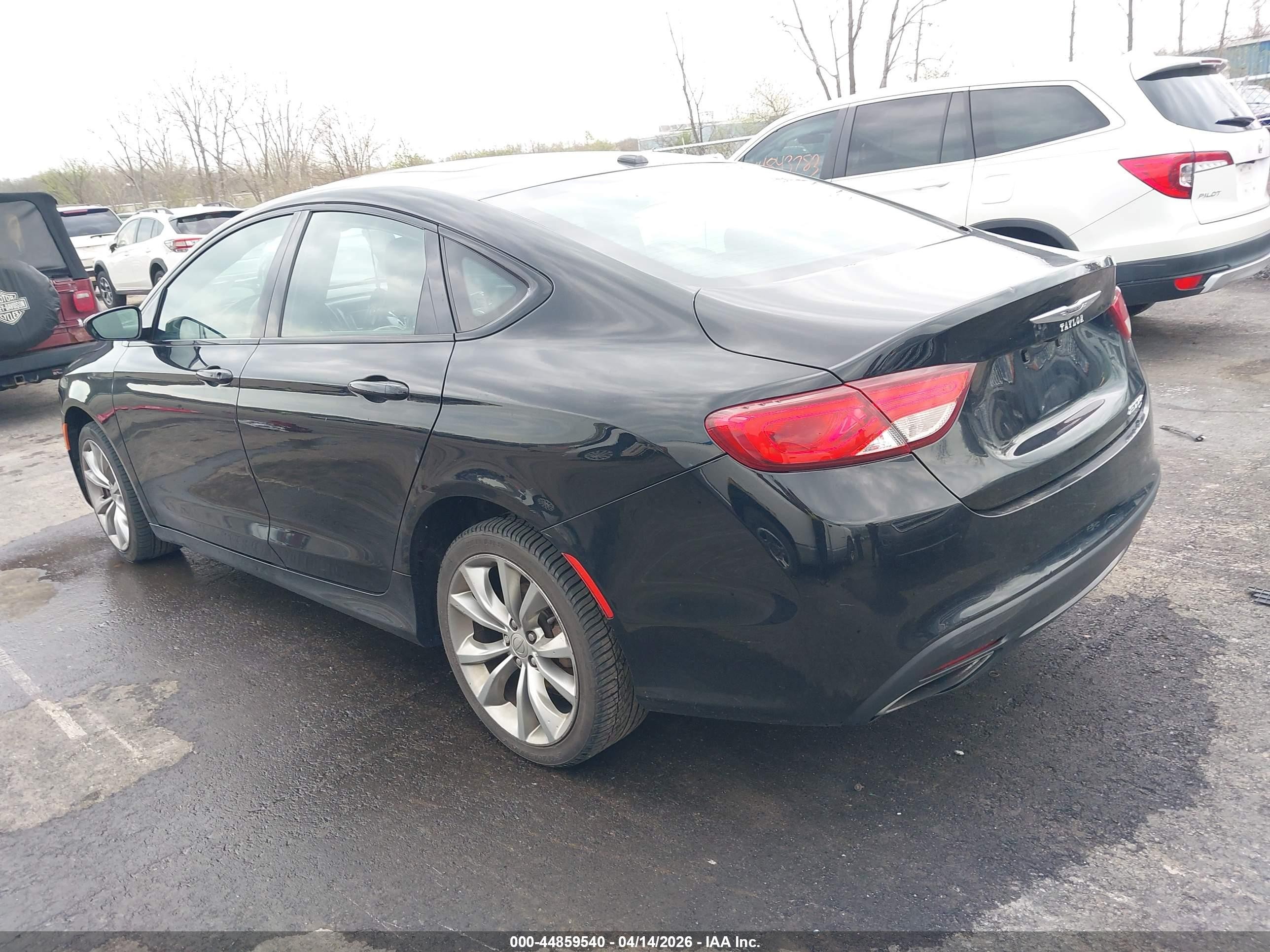2015 Chrysler 200 S Black vin: 1C3CCCBBXFN759971