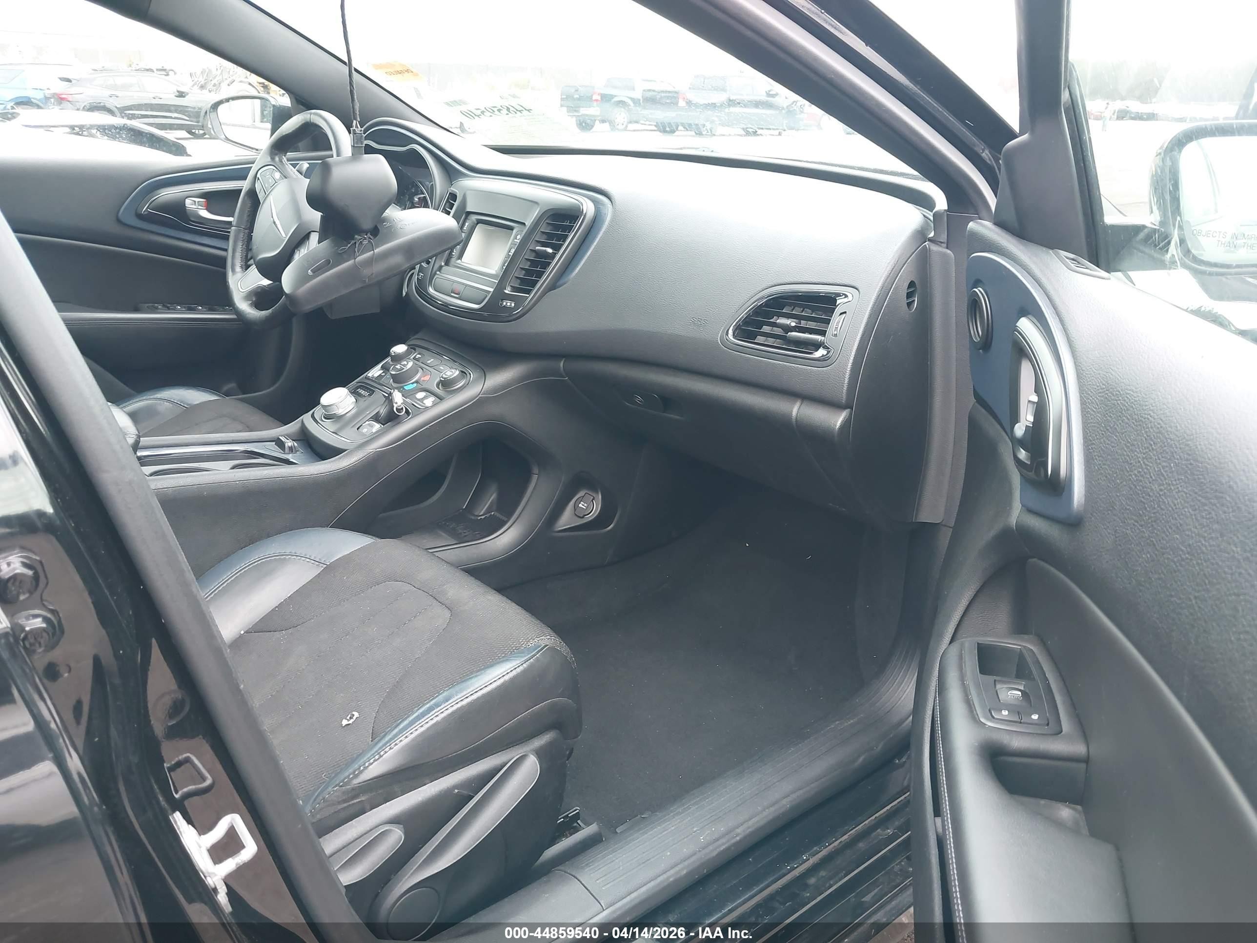 2015 Chrysler 200 S Black vin: 1C3CCCBBXFN759971