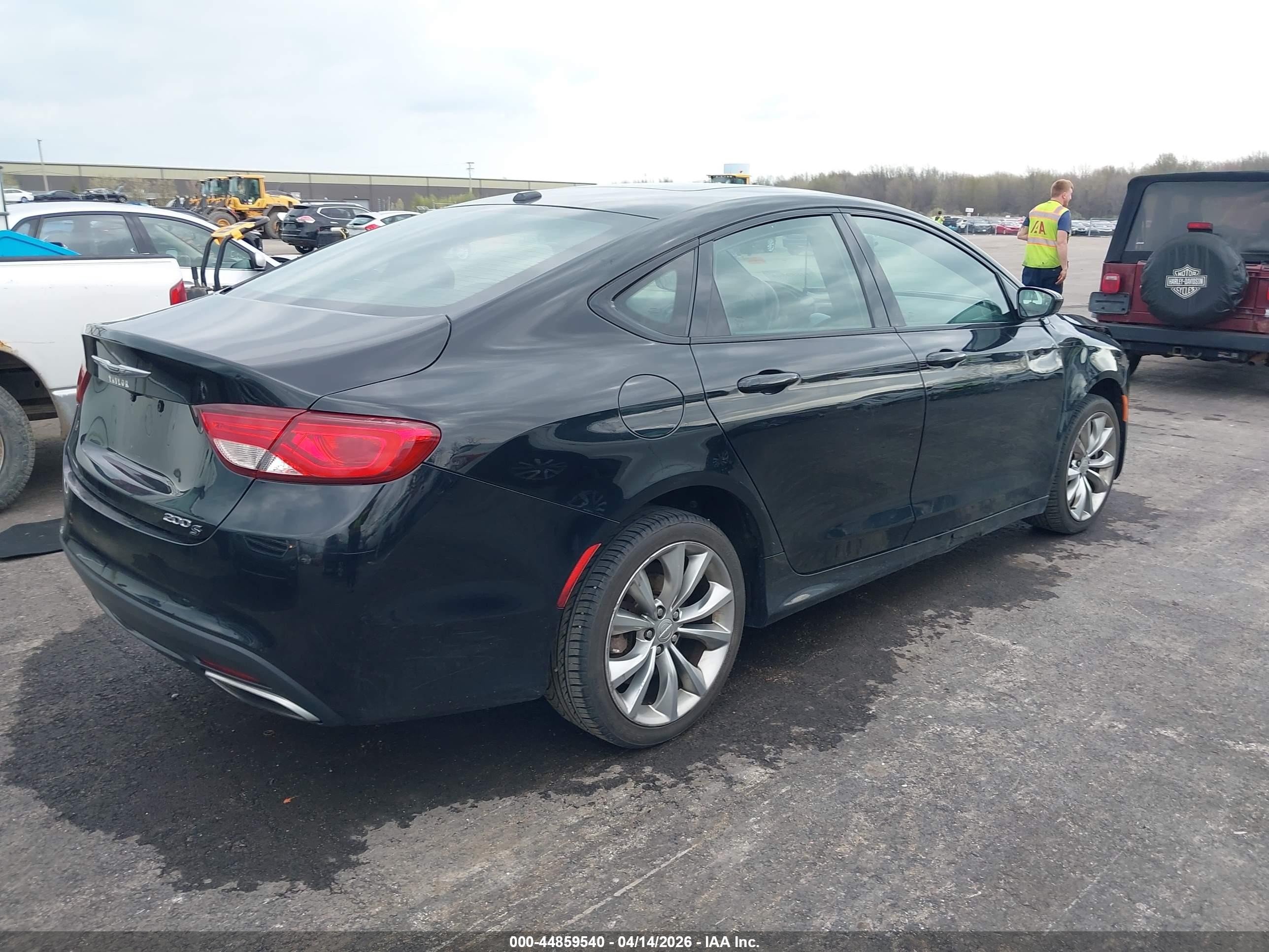 2015 Chrysler 200 S Black vin: 1C3CCCBBXFN759971