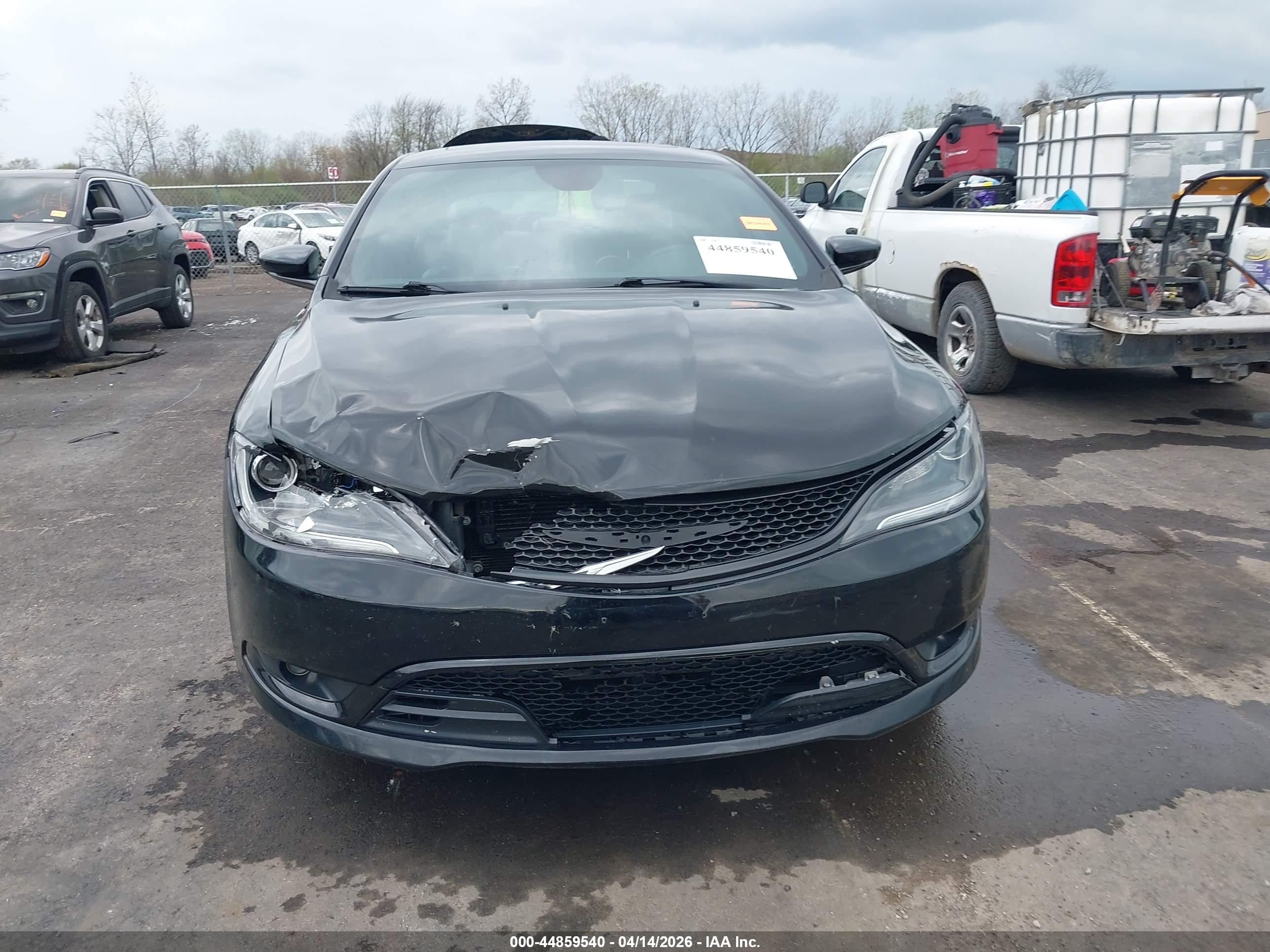 2015 Chrysler 200 S Black vin: 1C3CCCBBXFN759971