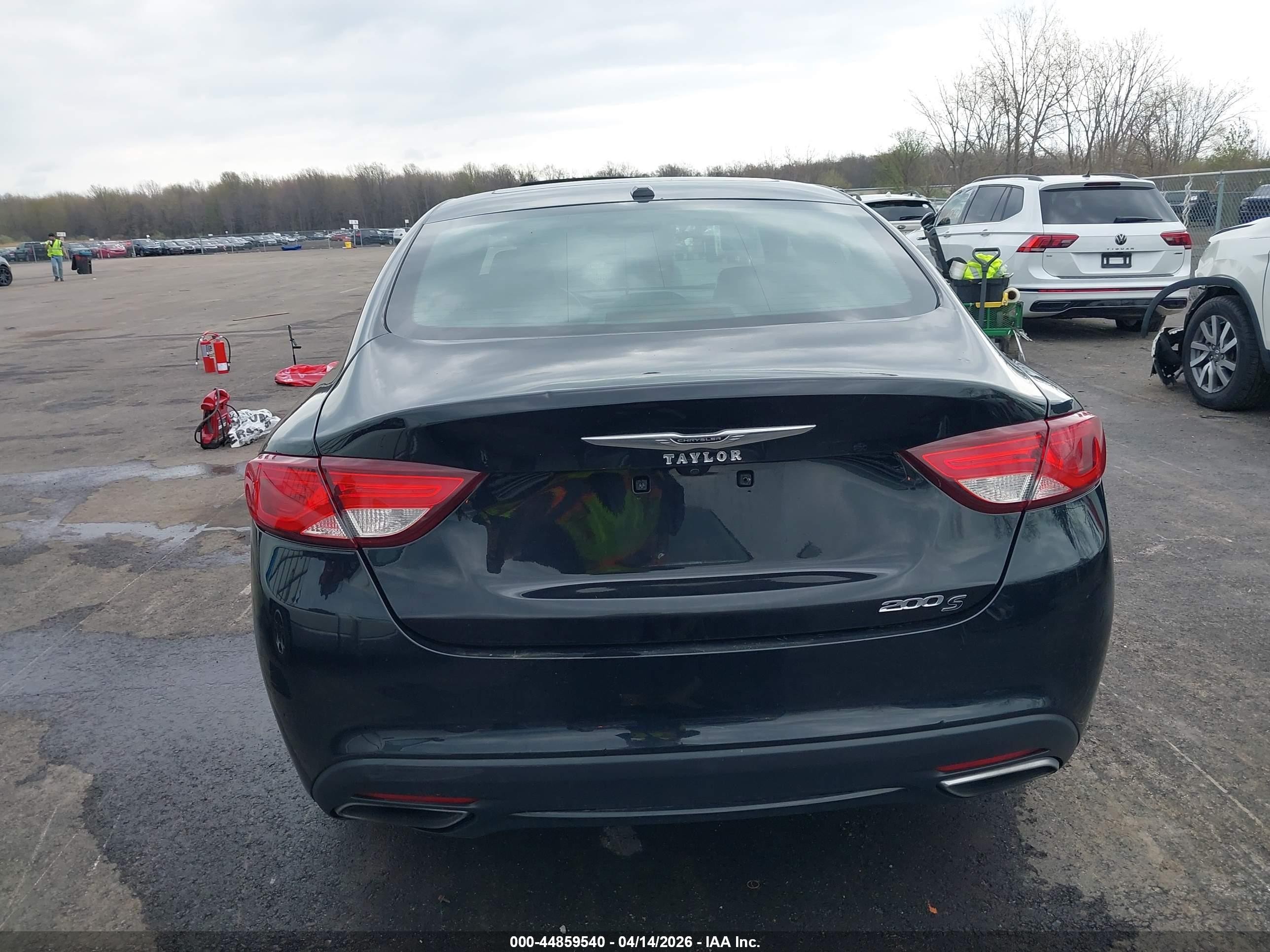 2015 Chrysler 200 S Black vin: 1C3CCCBBXFN759971