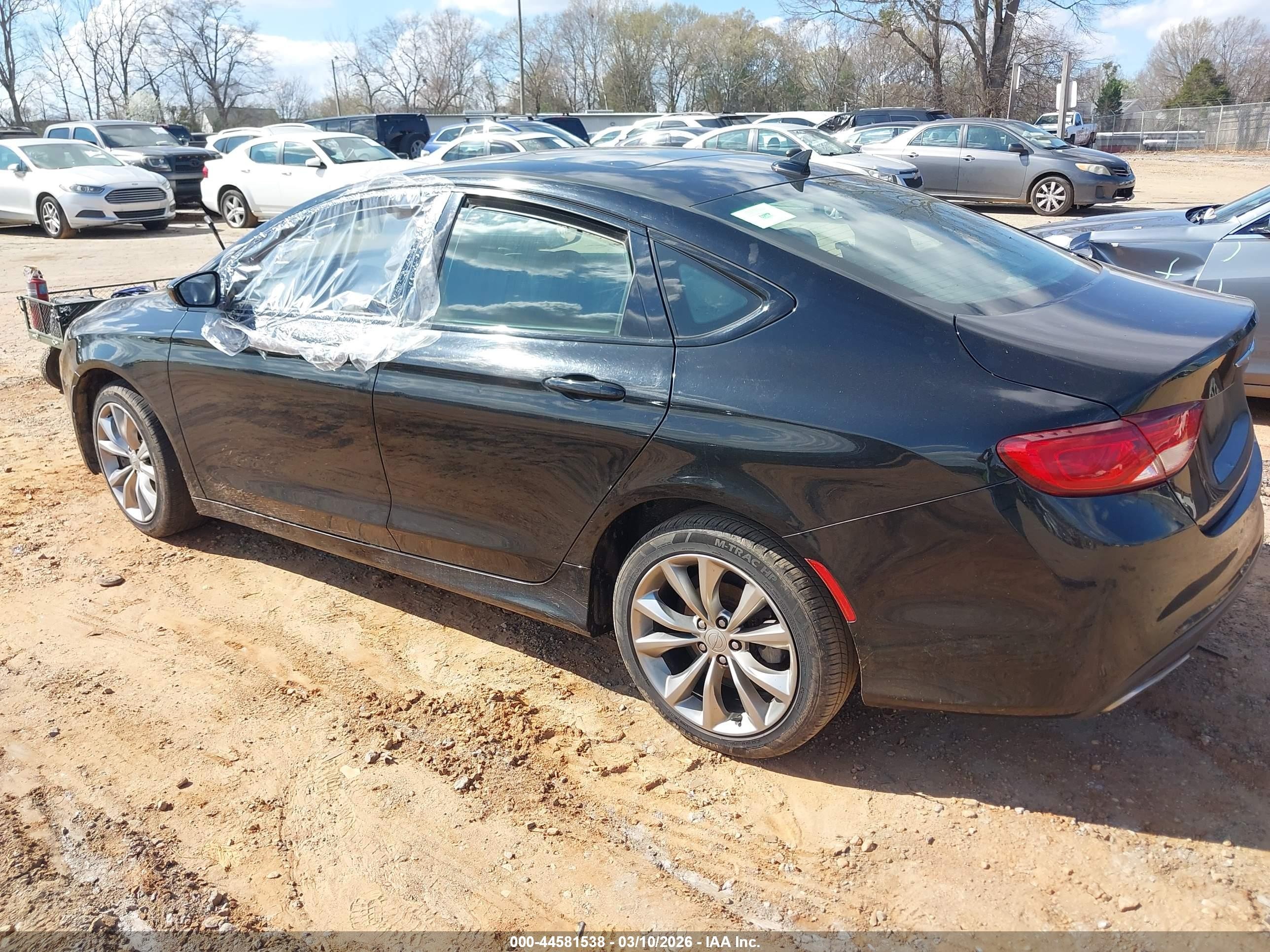 2015 Chrysler 200 S Black vin: 1C3CCCBG0FN735982