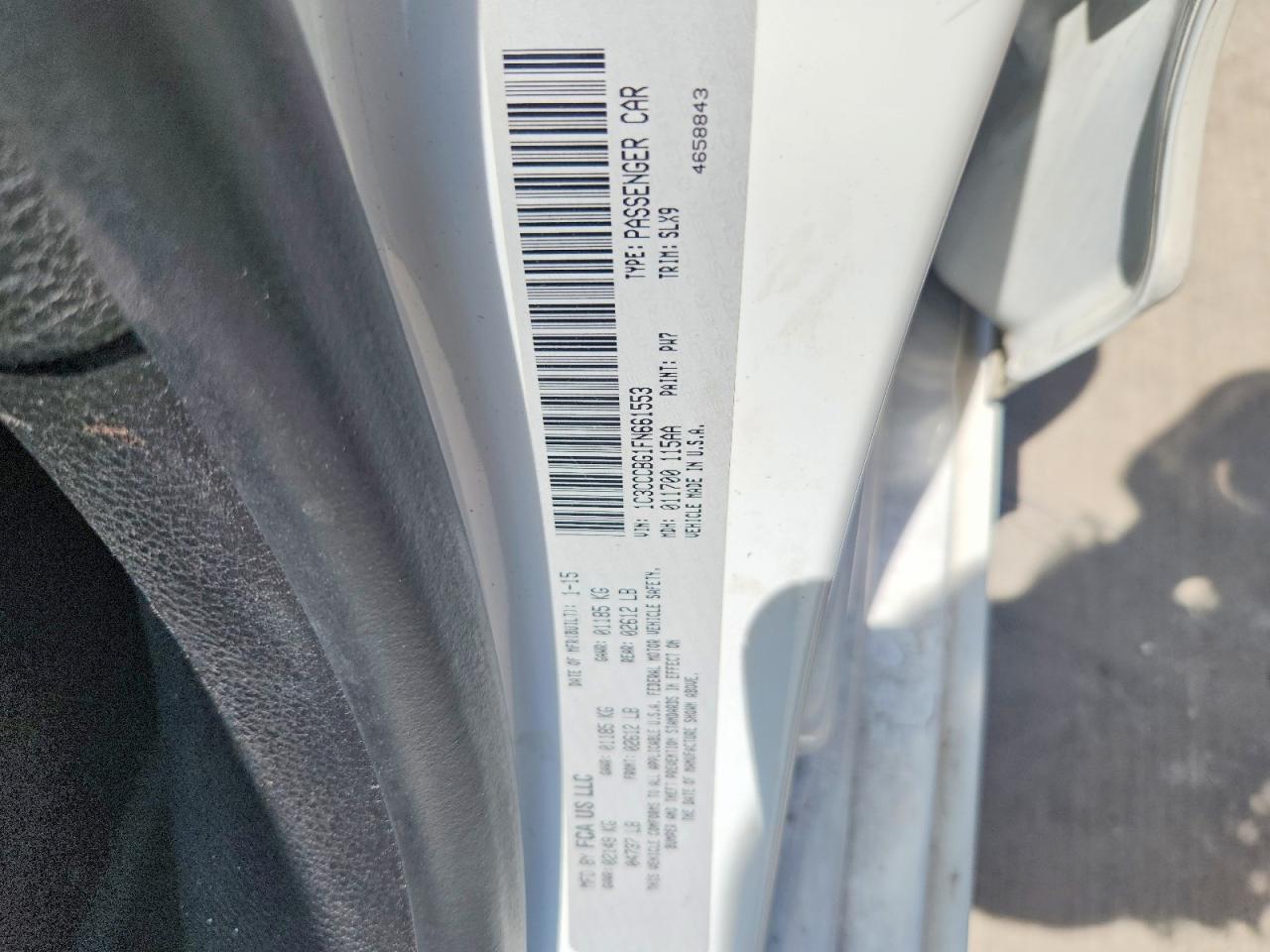 2015 Chrysler 200 S White vin: 1C3CCCBG1FN661553