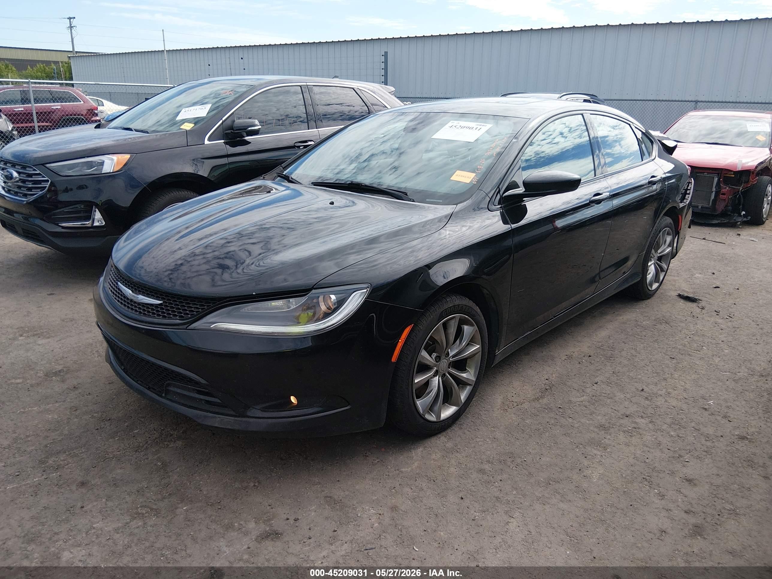 2015 Chrysler 200 S Black vin: 1C3CCCBG2FN551370