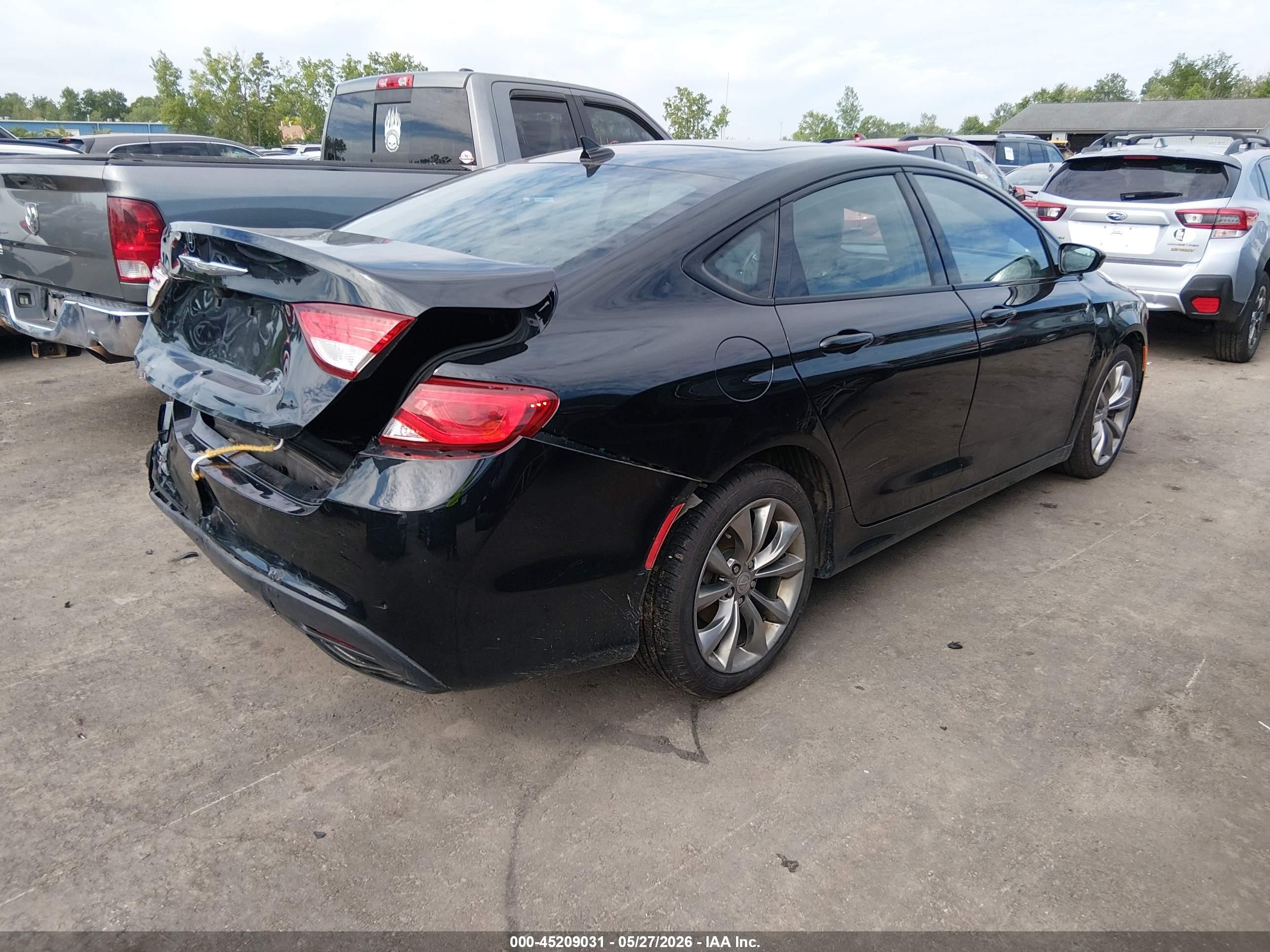 2015 Chrysler 200 S Black vin: 1C3CCCBG2FN551370