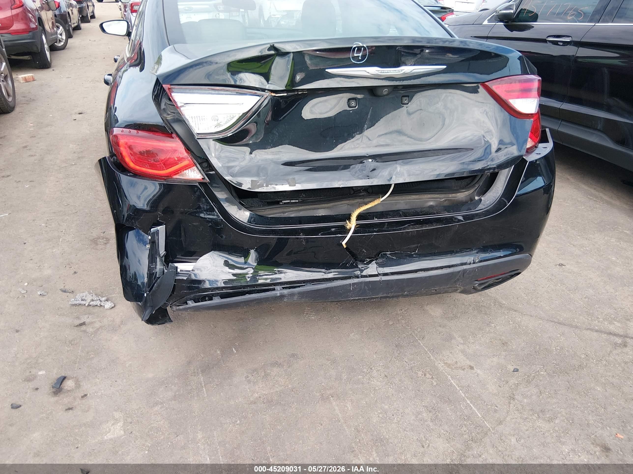 2015 Chrysler 200 S Black vin: 1C3CCCBG2FN551370
