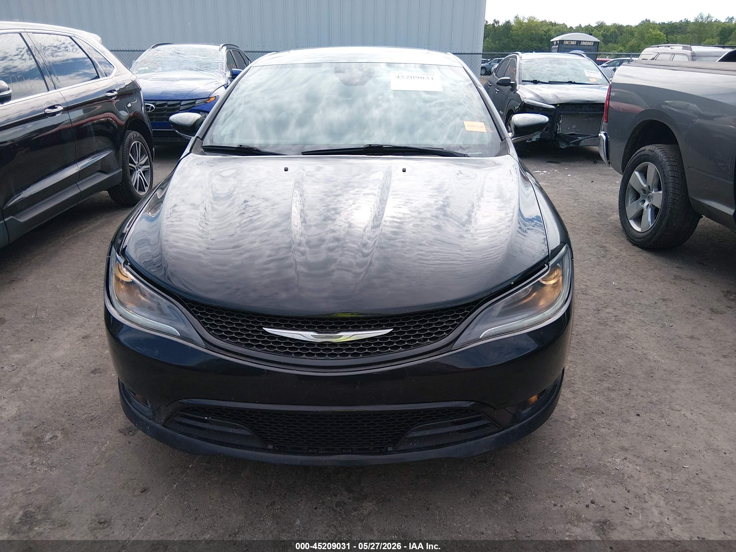 2015 Chrysler 200 S Black vin: 1C3CCCBG2FN551370
