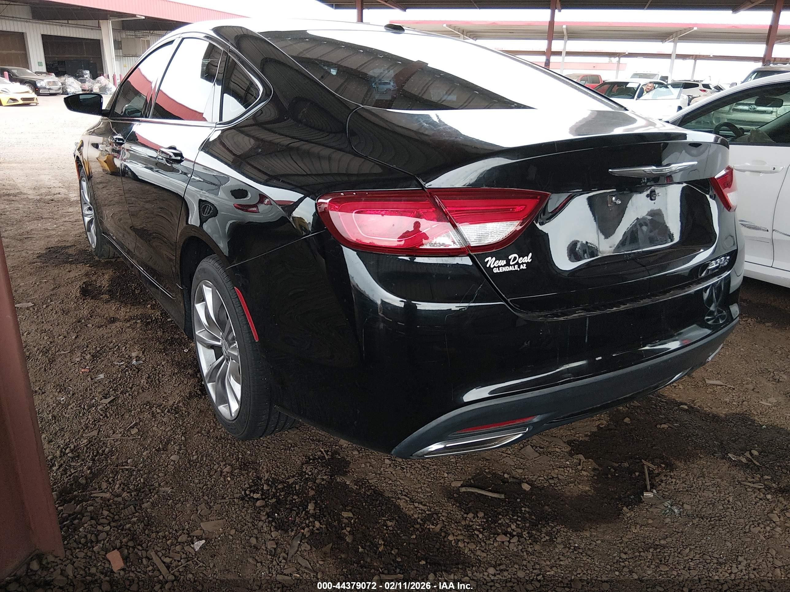2015 Chrysler 200 S Black vin: 1C3CCCBG3FN569778