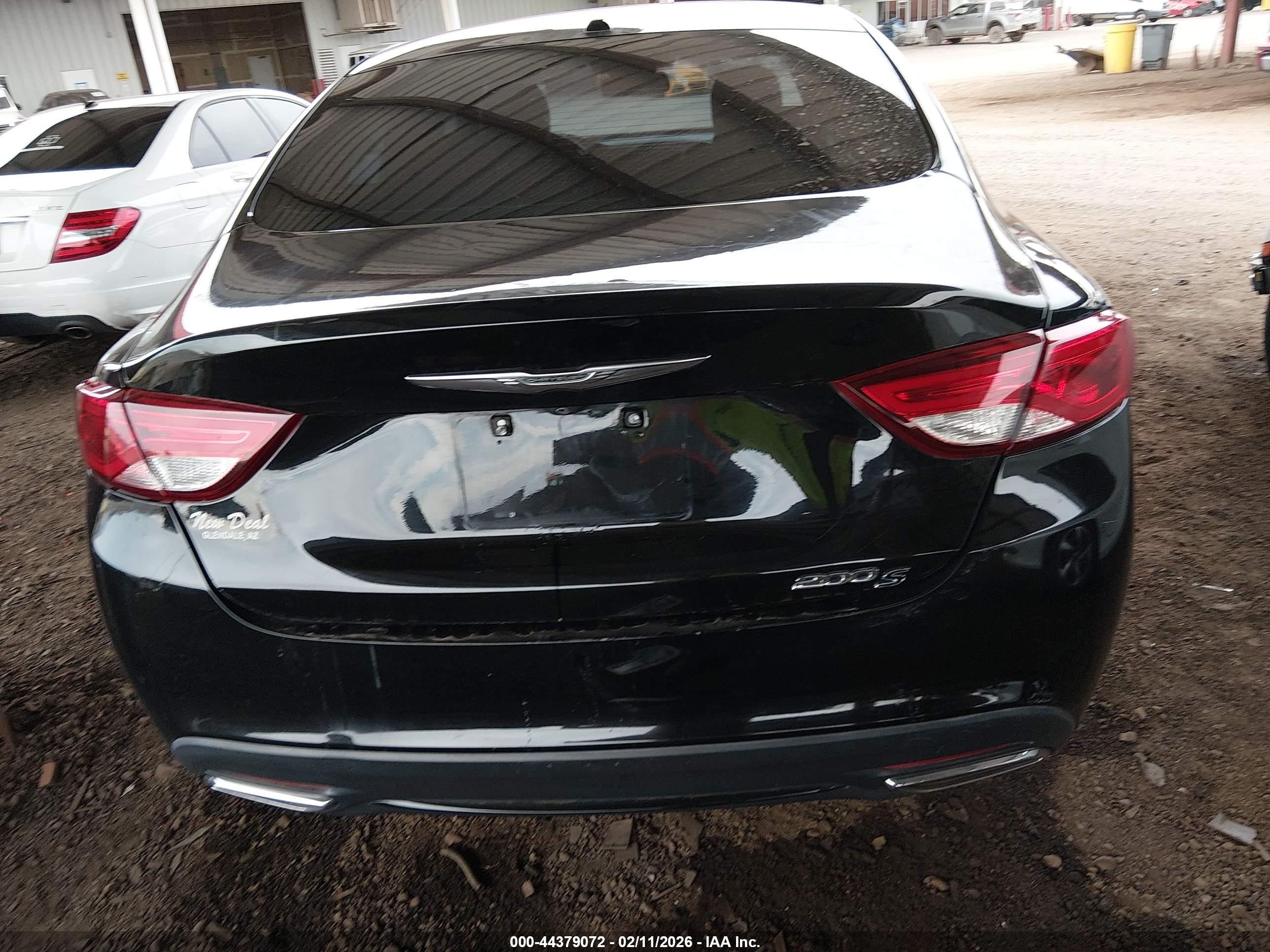 2015 Chrysler 200 S Black vin: 1C3CCCBG3FN569778