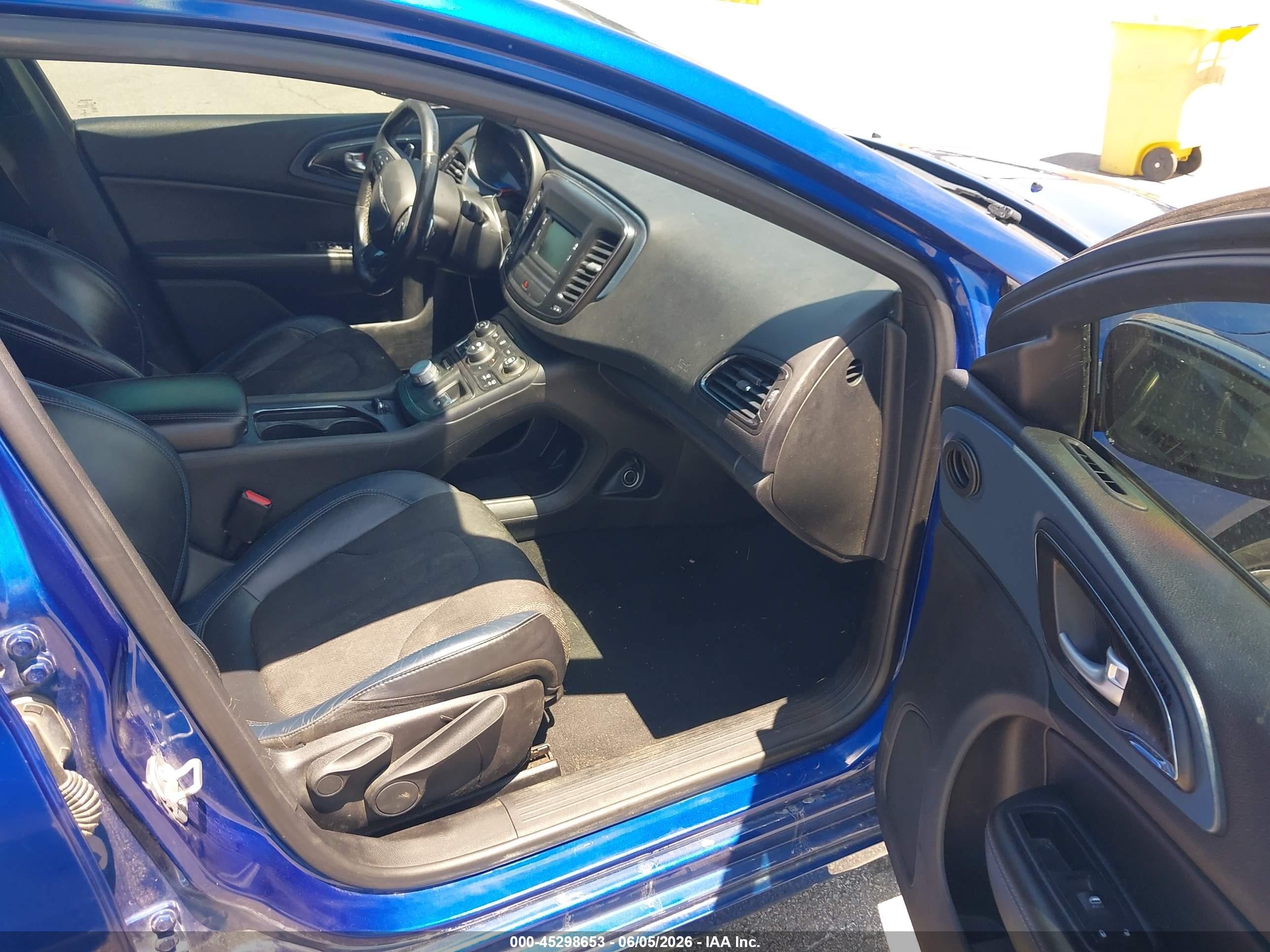 2015 Chrysler 200 S Blue vin: 1C3CCCBG3FN705990