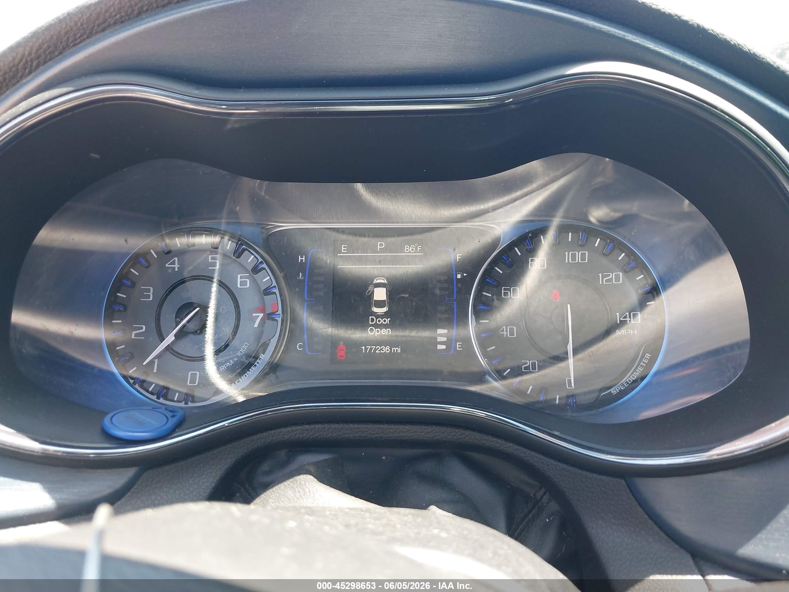2015 Chrysler 200 S Blue vin: 1C3CCCBG3FN705990