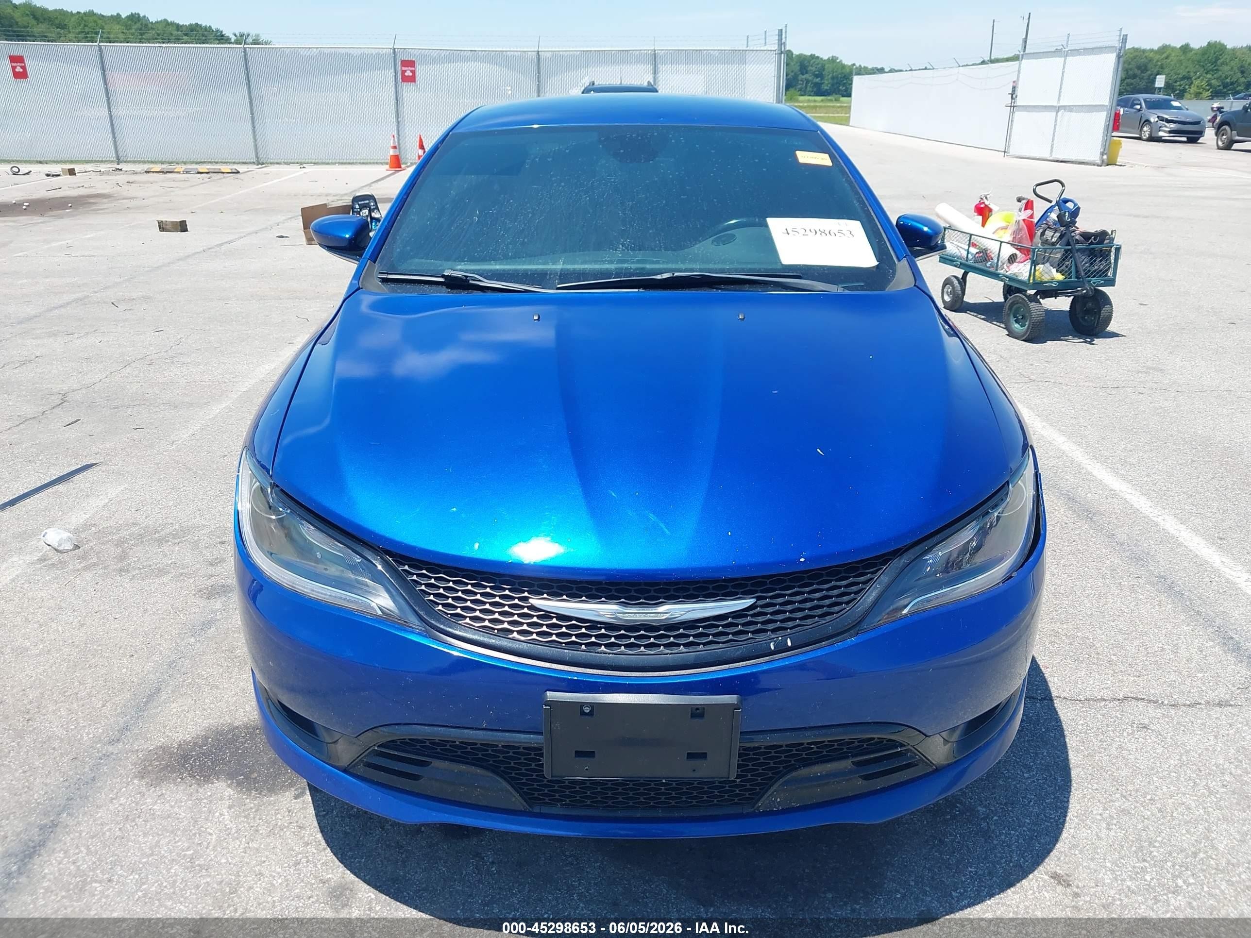 2015 Chrysler 200 S Blue vin: 1C3CCCBG3FN705990