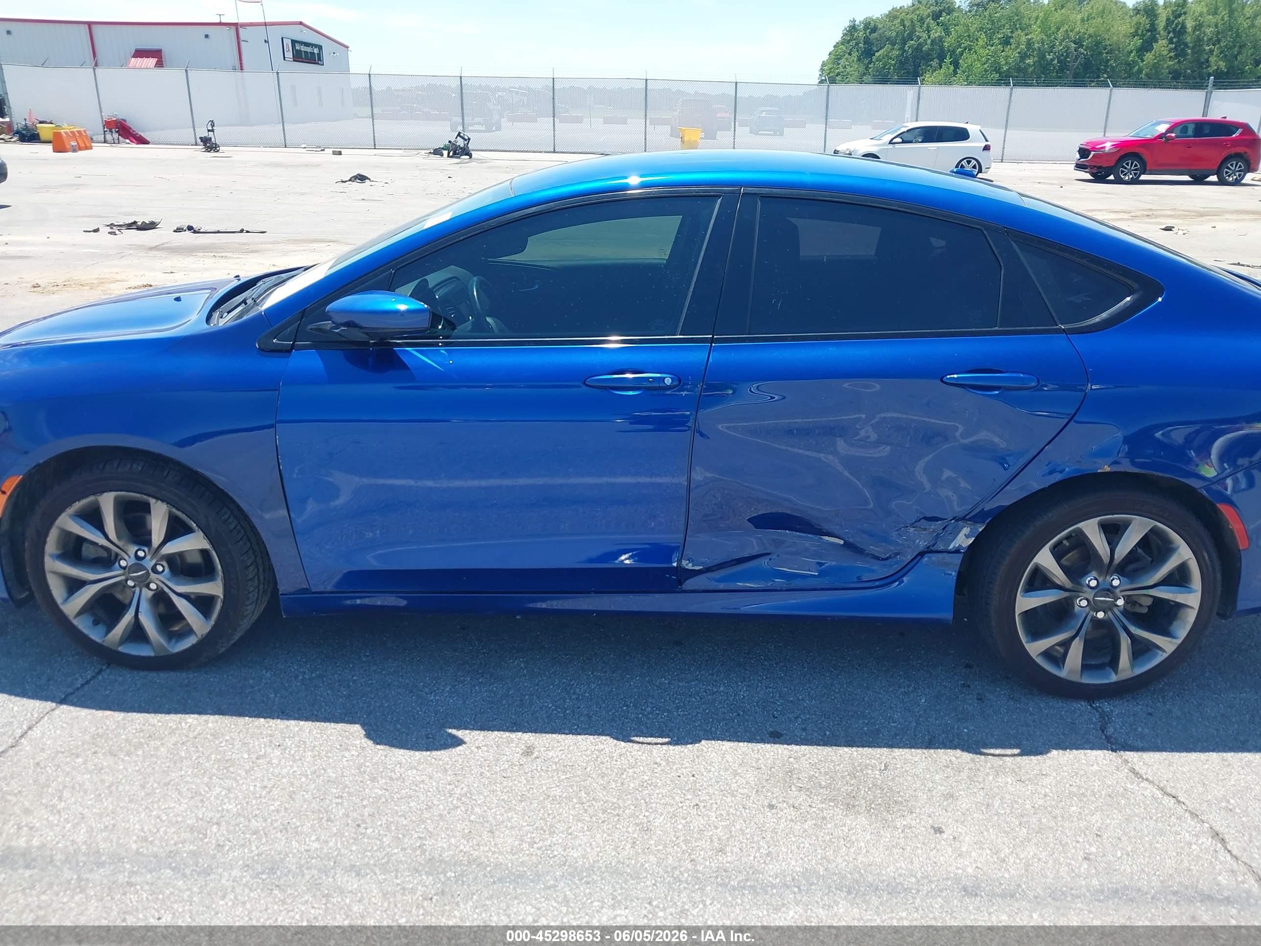 2015 Chrysler 200 S Blue vin: 1C3CCCBG3FN705990