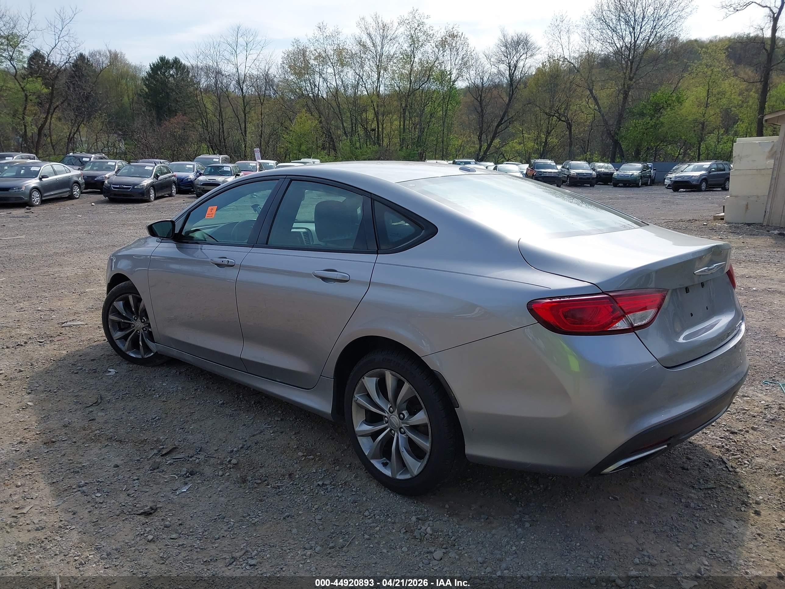 2015 Chrysler 200 S Gray vin: 1C3CCCBG4FN517690