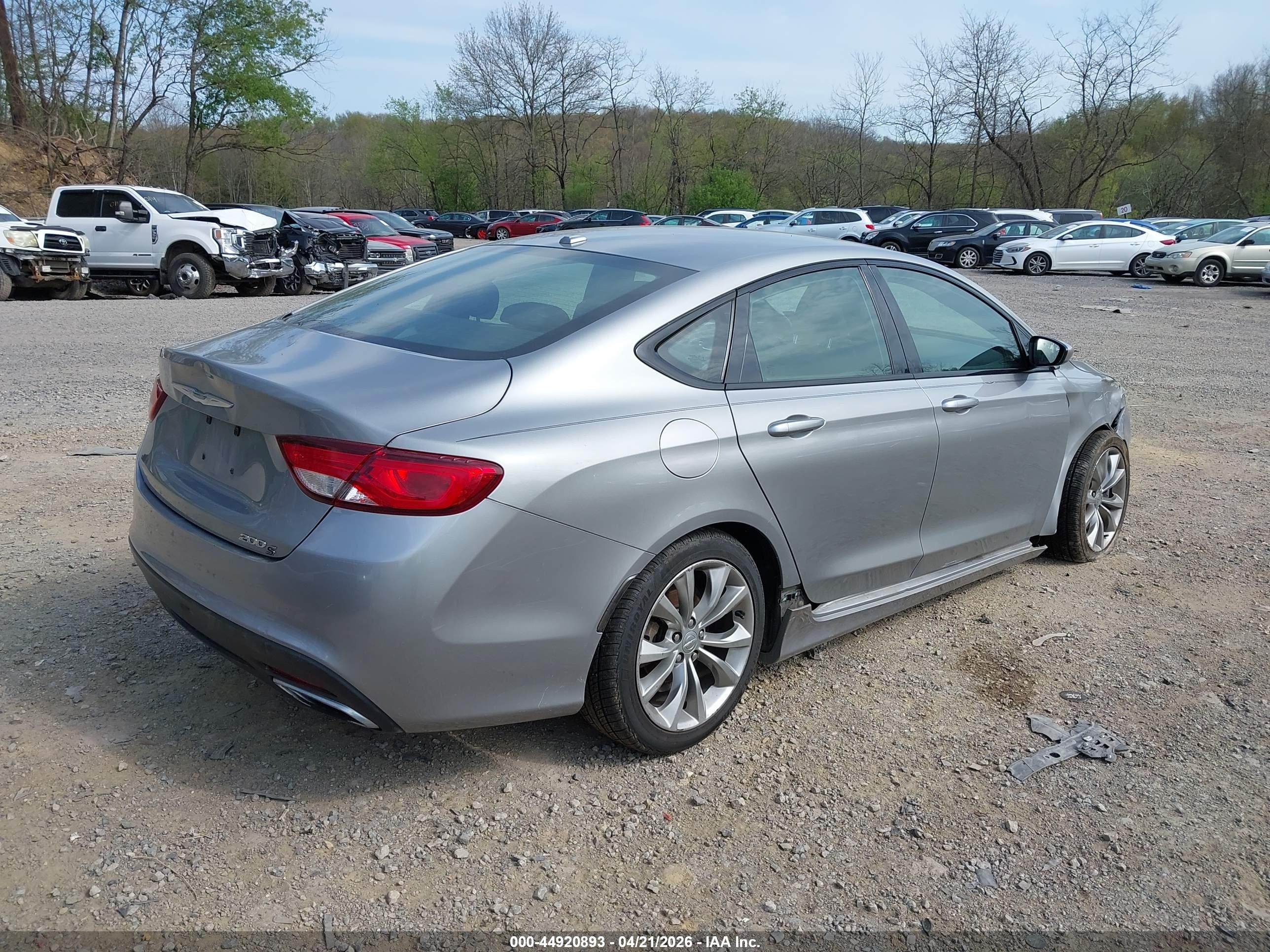 2015 Chrysler 200 S Gray vin: 1C3CCCBG4FN517690