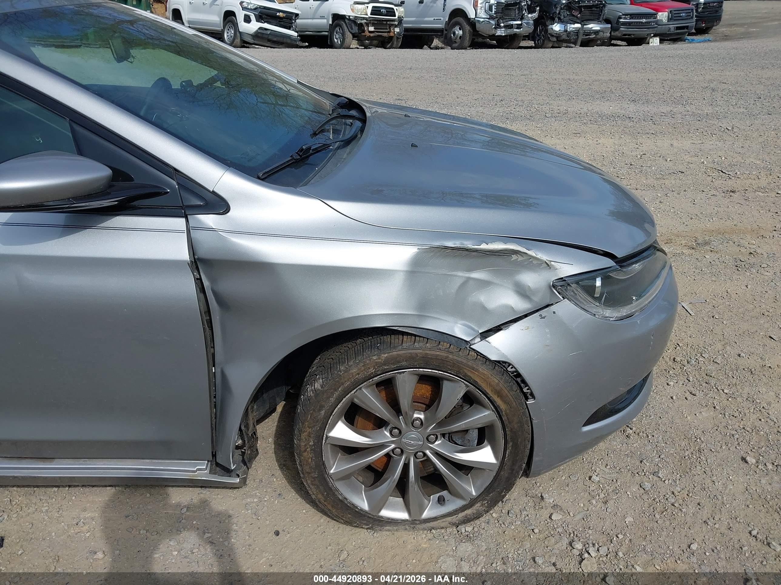 2015 Chrysler 200 S Gray vin: 1C3CCCBG4FN517690