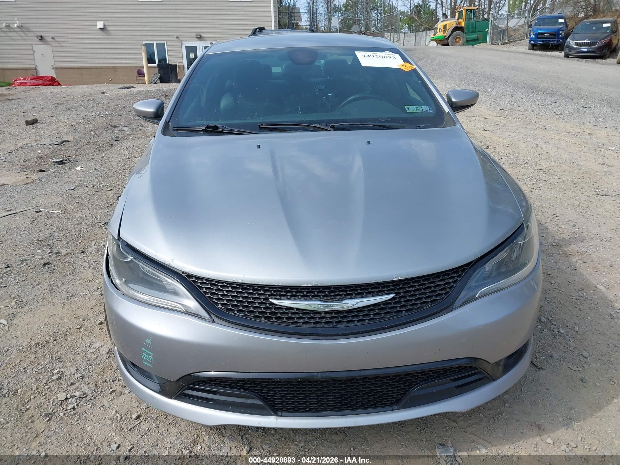 2015 Chrysler 200 S Gray vin: 1C3CCCBG4FN517690