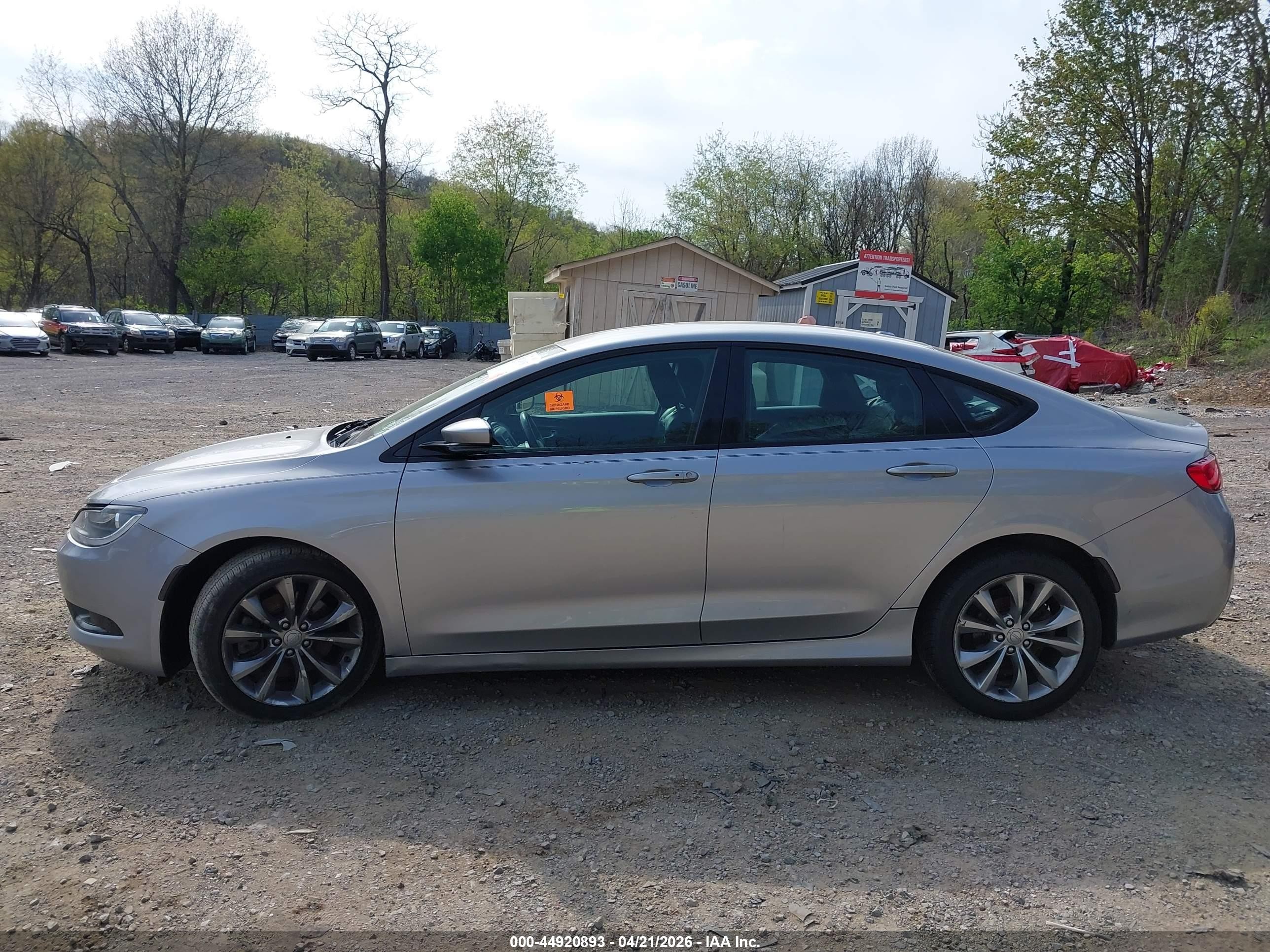 2015 Chrysler 200 S Gray vin: 1C3CCCBG4FN517690