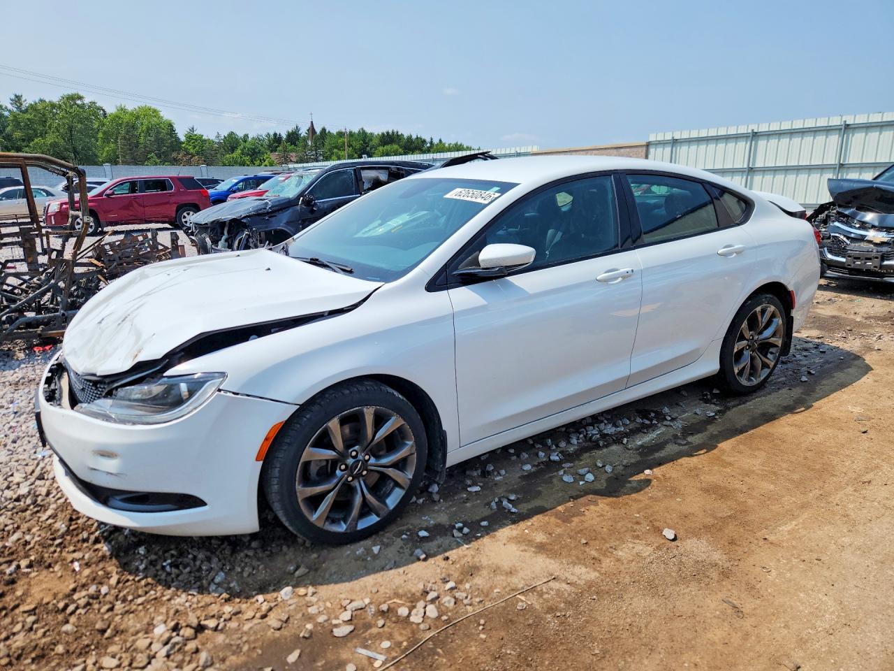 2015 Chrysler 200 S White vin: 1C3CCCBG5FN678260