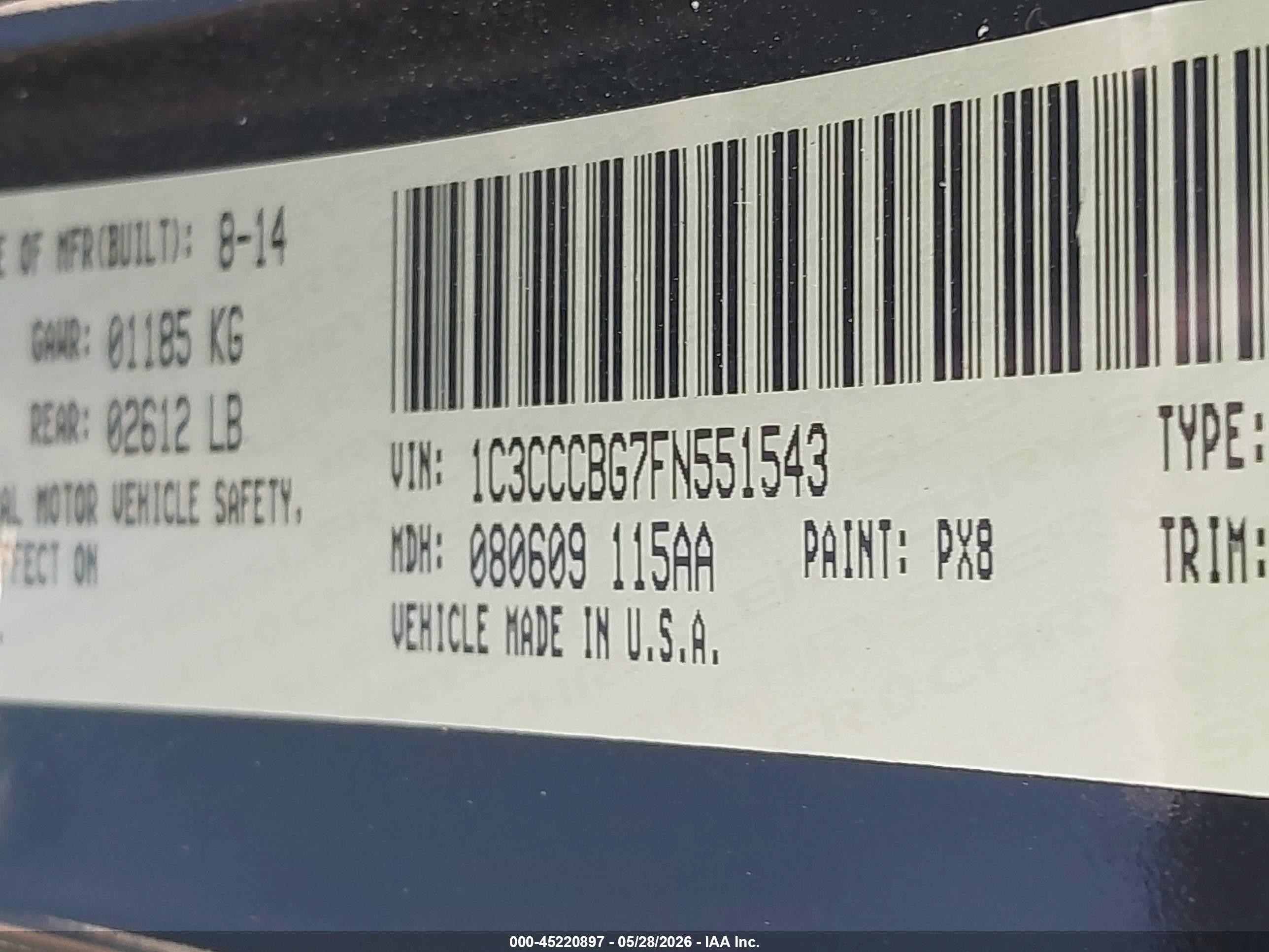 2015 Chrysler 200 S Черный vin: 1C3CCCBG7FN551543