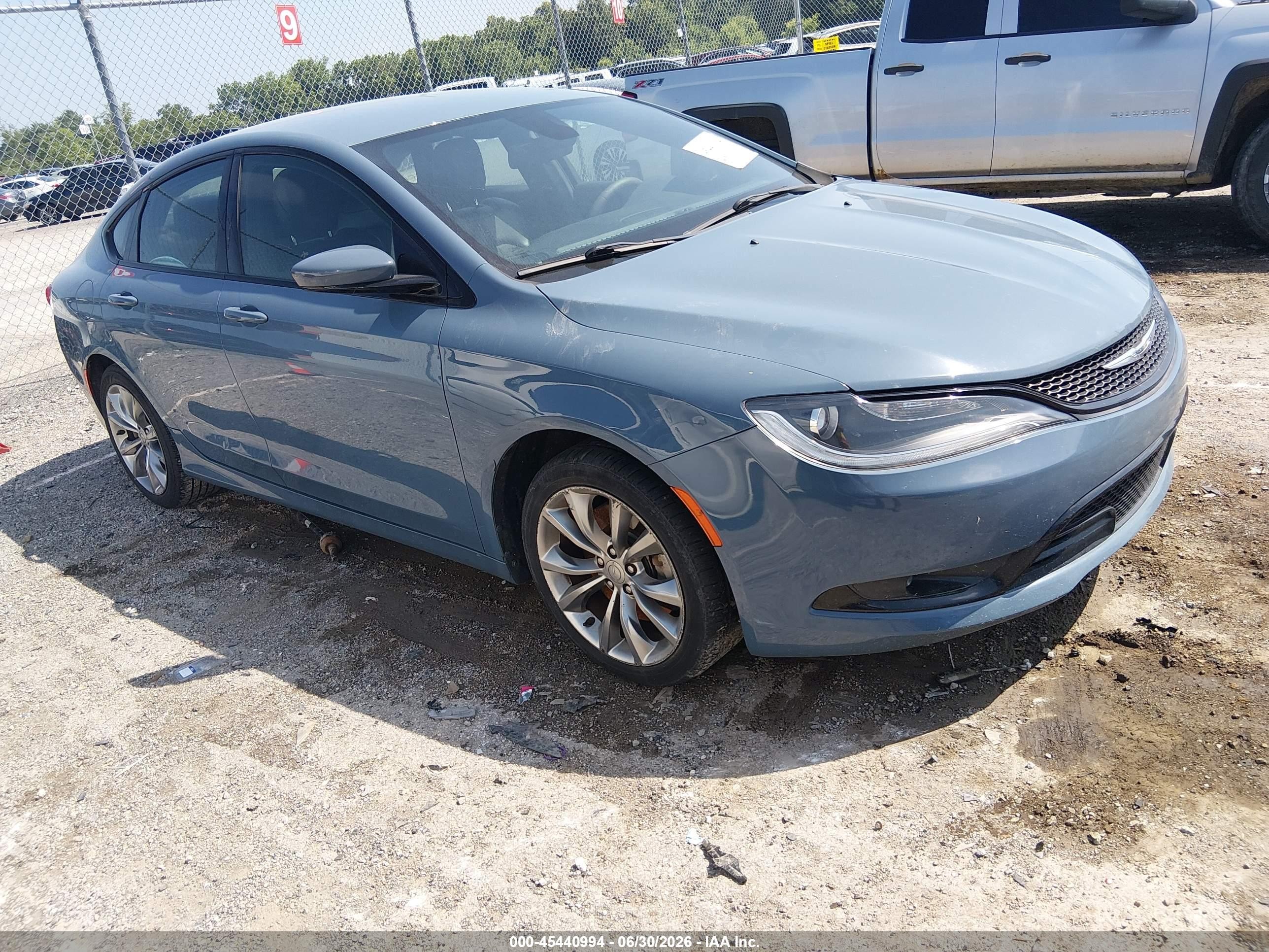 2015 Chrysler 200 S Синий vin: 1C3CCCBG7FN597969