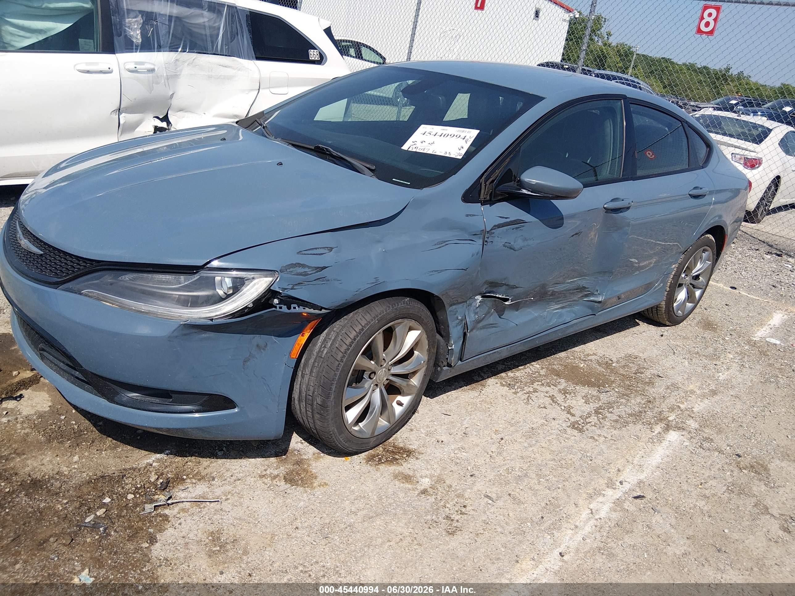 2015 Chrysler 200 S Blue vin: 1C3CCCBG7FN597969