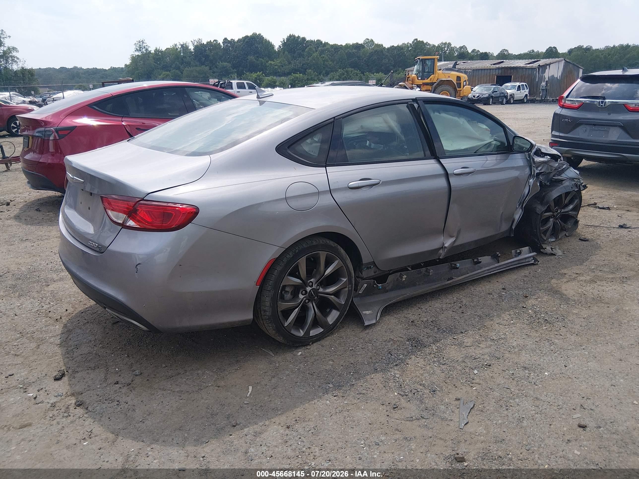 2015 Chrysler 200 S Silver vin: 1C3CCCBG8FN543029