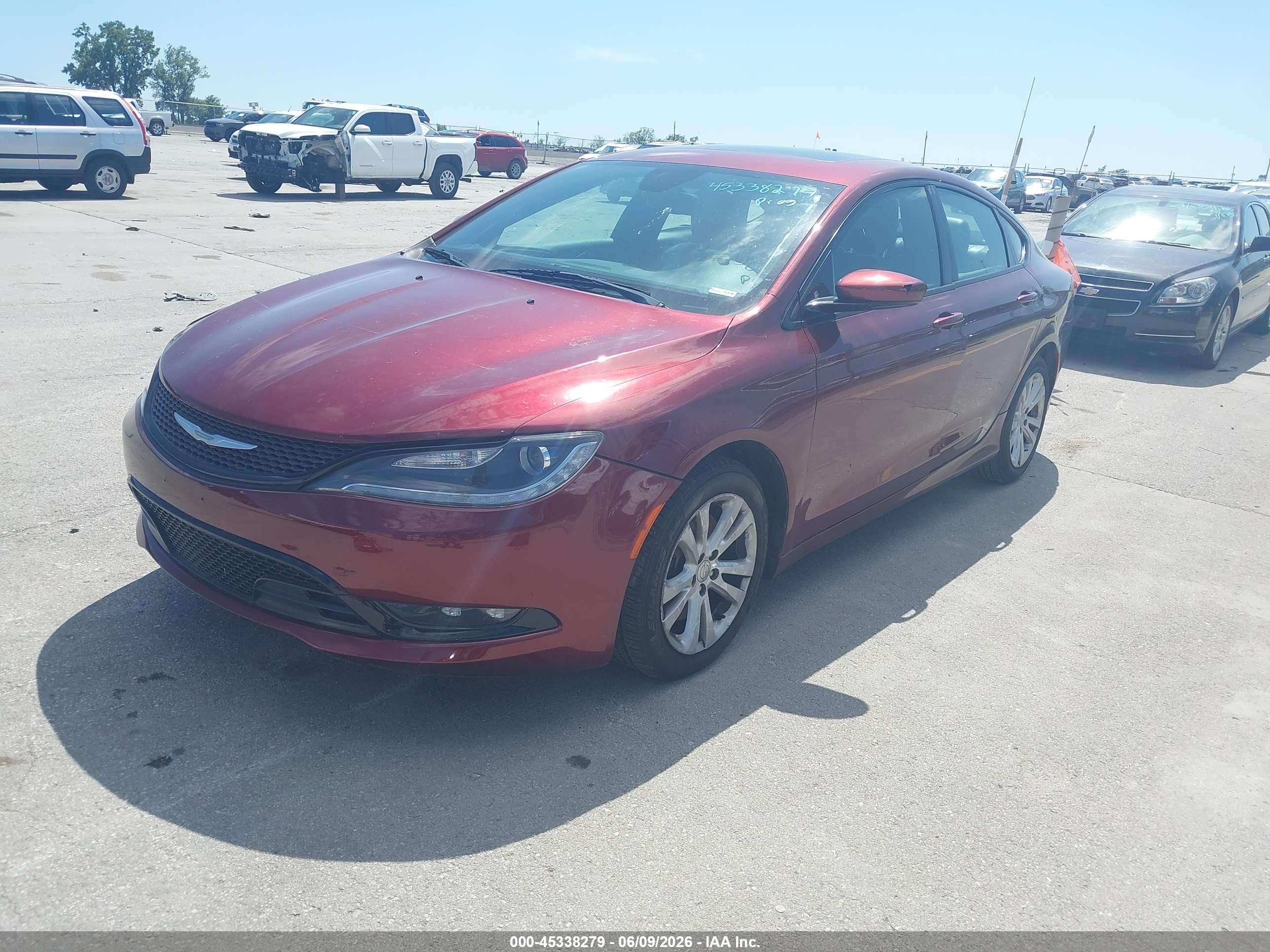 2015 Chrysler 200 S Maroon vin: 1C3CCCBG8FN580999