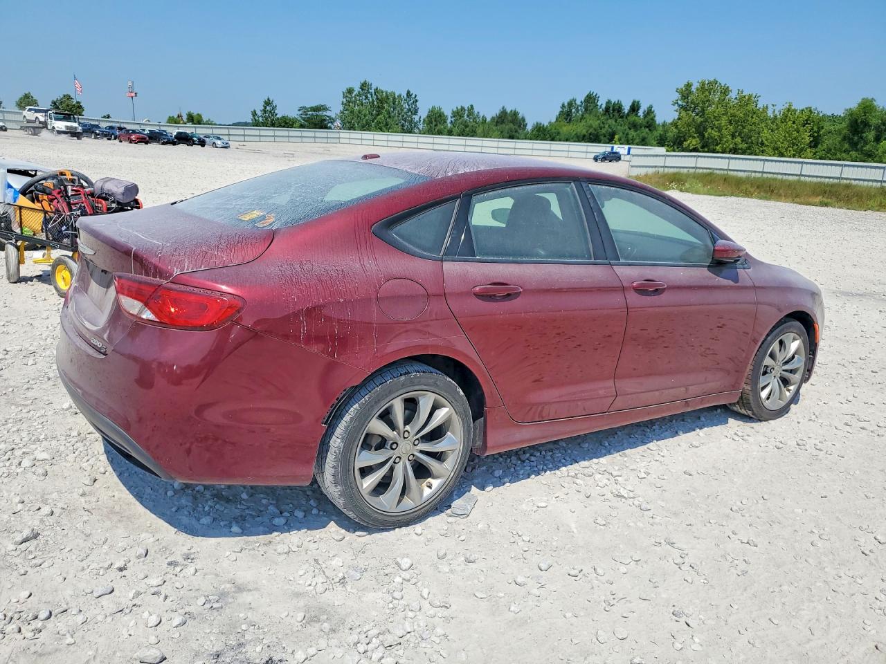 2015 Chrysler 200 S Maroon vin: 1C3CCCBG9FN518155