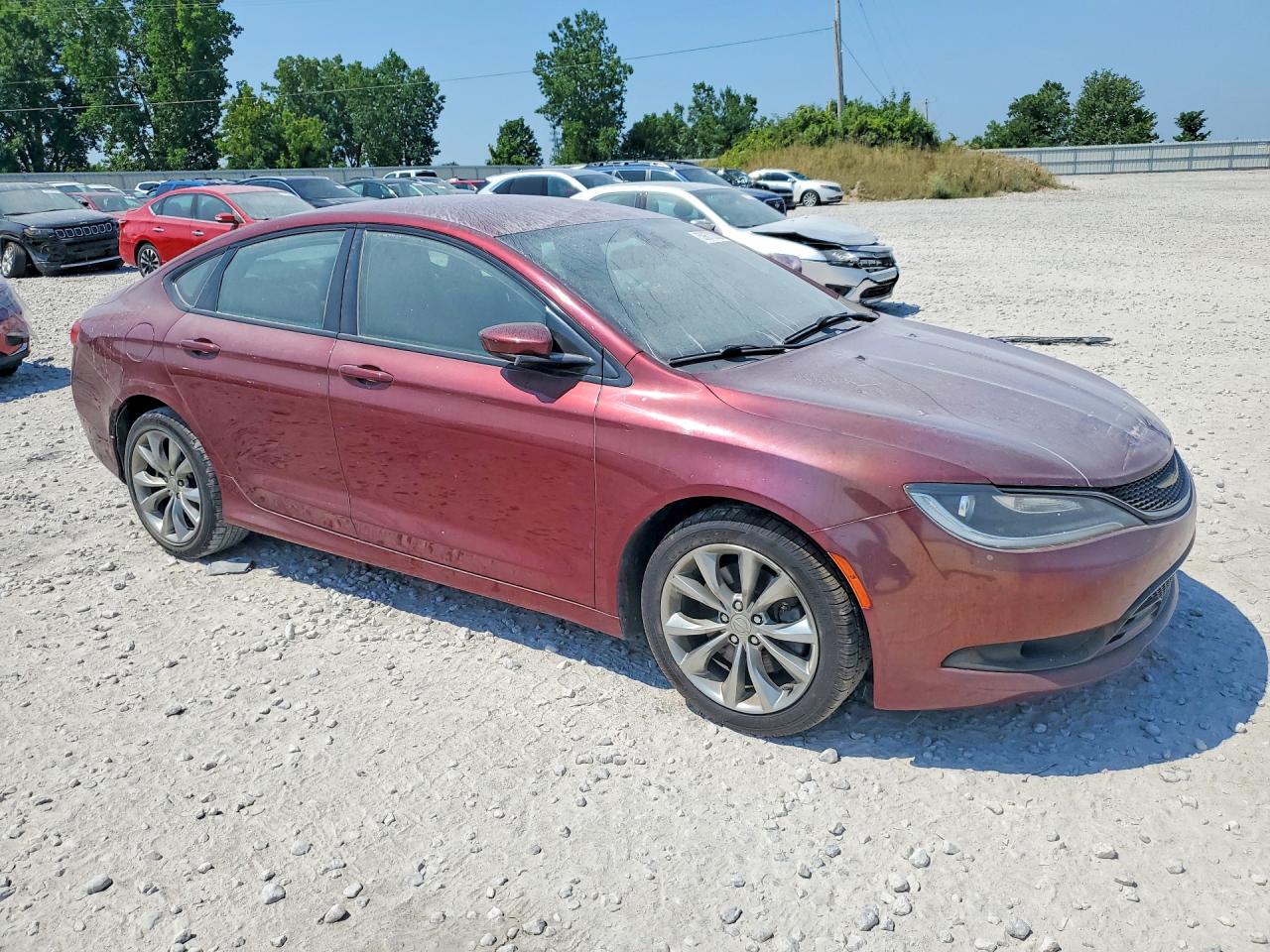 2015 Chrysler 200 S Maroon vin: 1C3CCCBG9FN518155