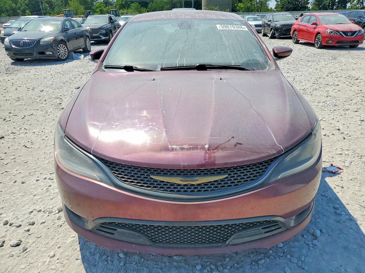 2015 Chrysler 200 S Maroon vin: 1C3CCCBG9FN518155