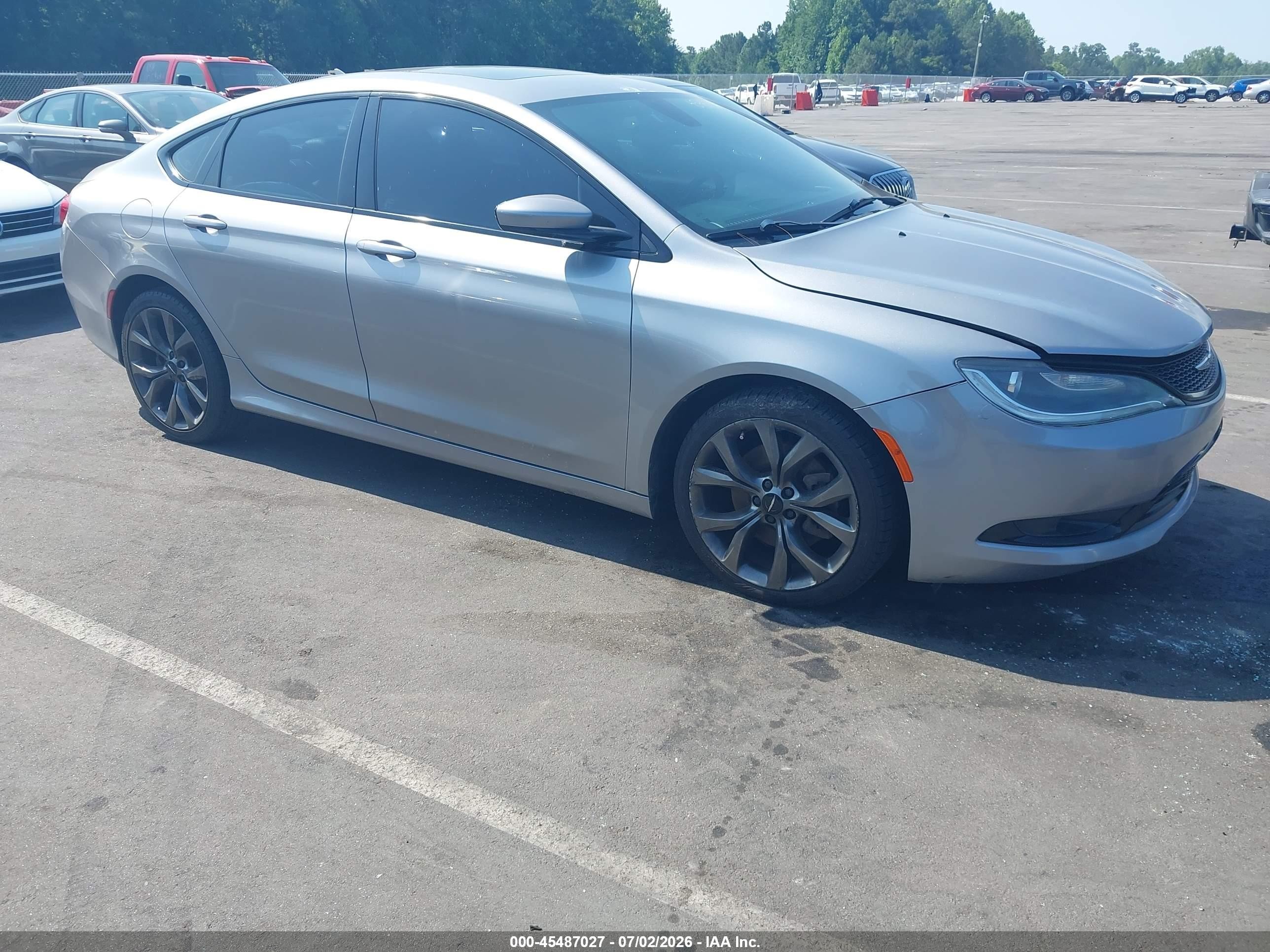 2015 Chrysler 200 S Gray vin: 1C3CCCBG9FN533528