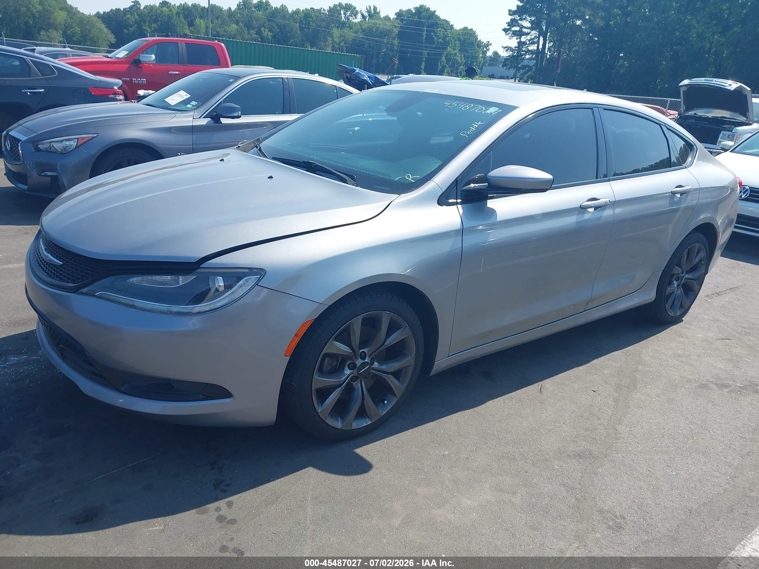 2015 Chrysler 200 S Gray vin: 1C3CCCBG9FN533528