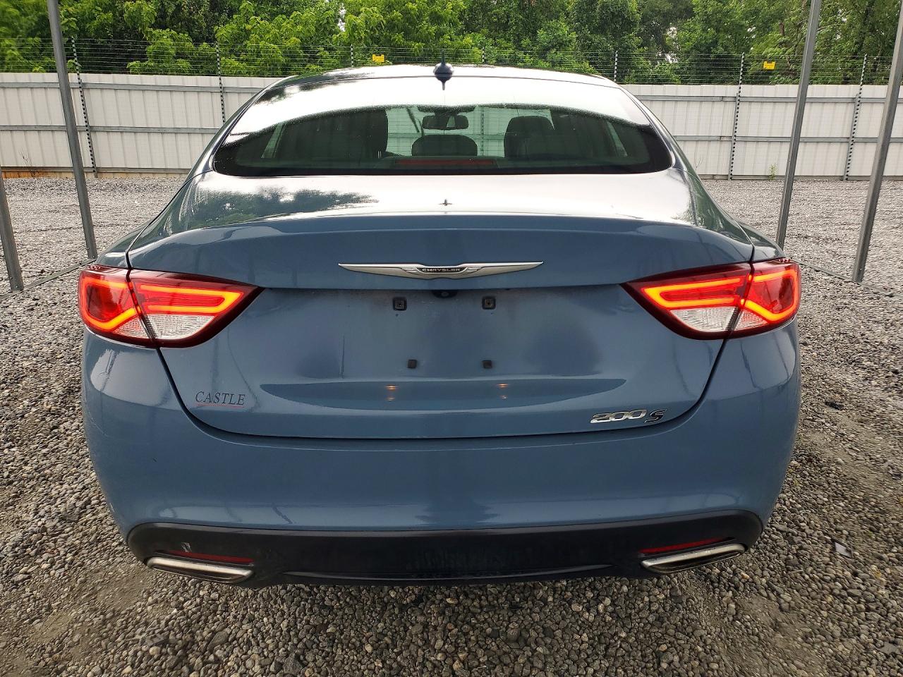 2015 Chrysler 200 S Blue vin: 1C3CCCBG9FN678164