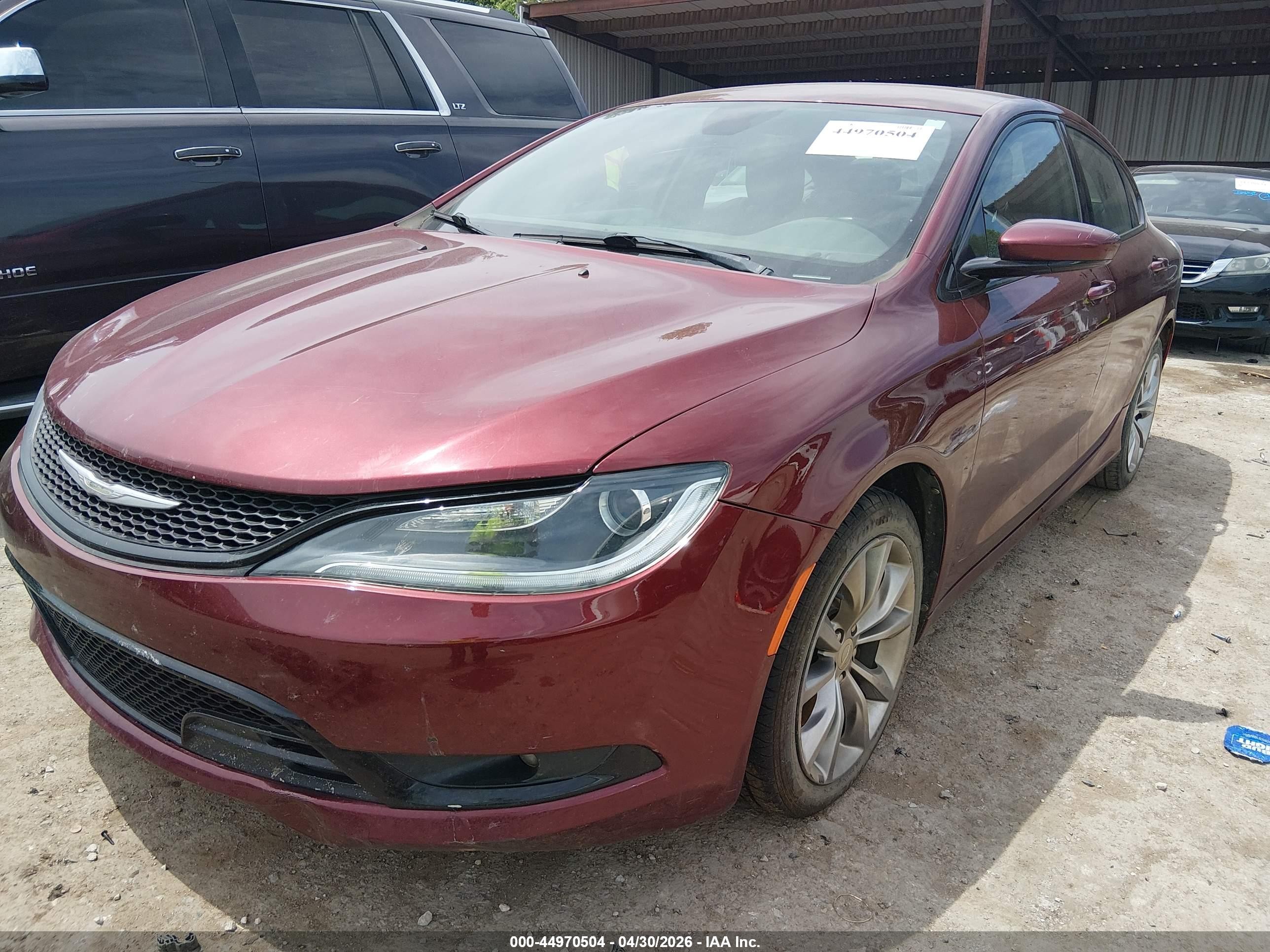 2015 Chrysler 200 S Maroon vin: 1C3CCCBGXFN514180