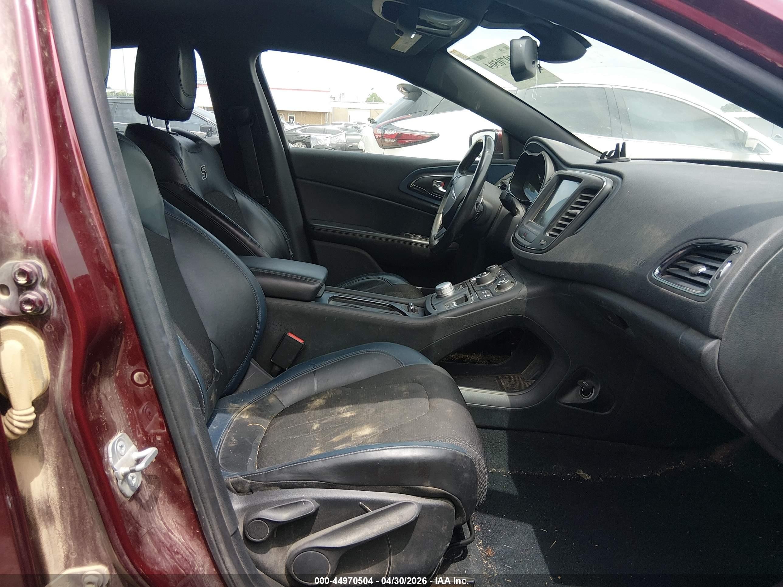 2015 Chrysler 200 S Maroon vin: 1C3CCCBGXFN514180