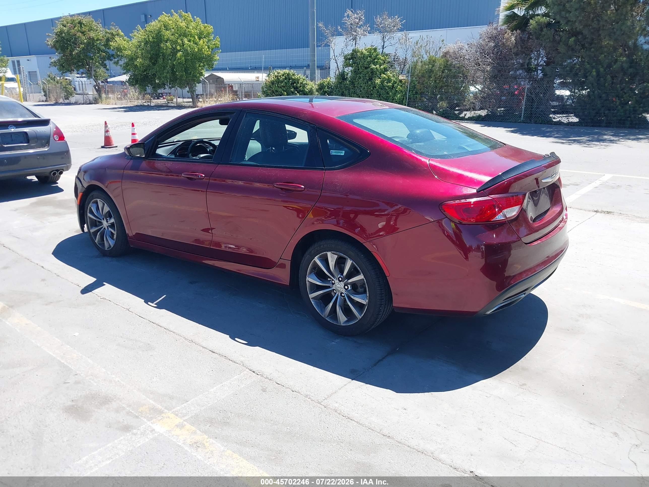 2015 Chrysler 200 S Maroon vin: 1C3CCCBGXFN526183