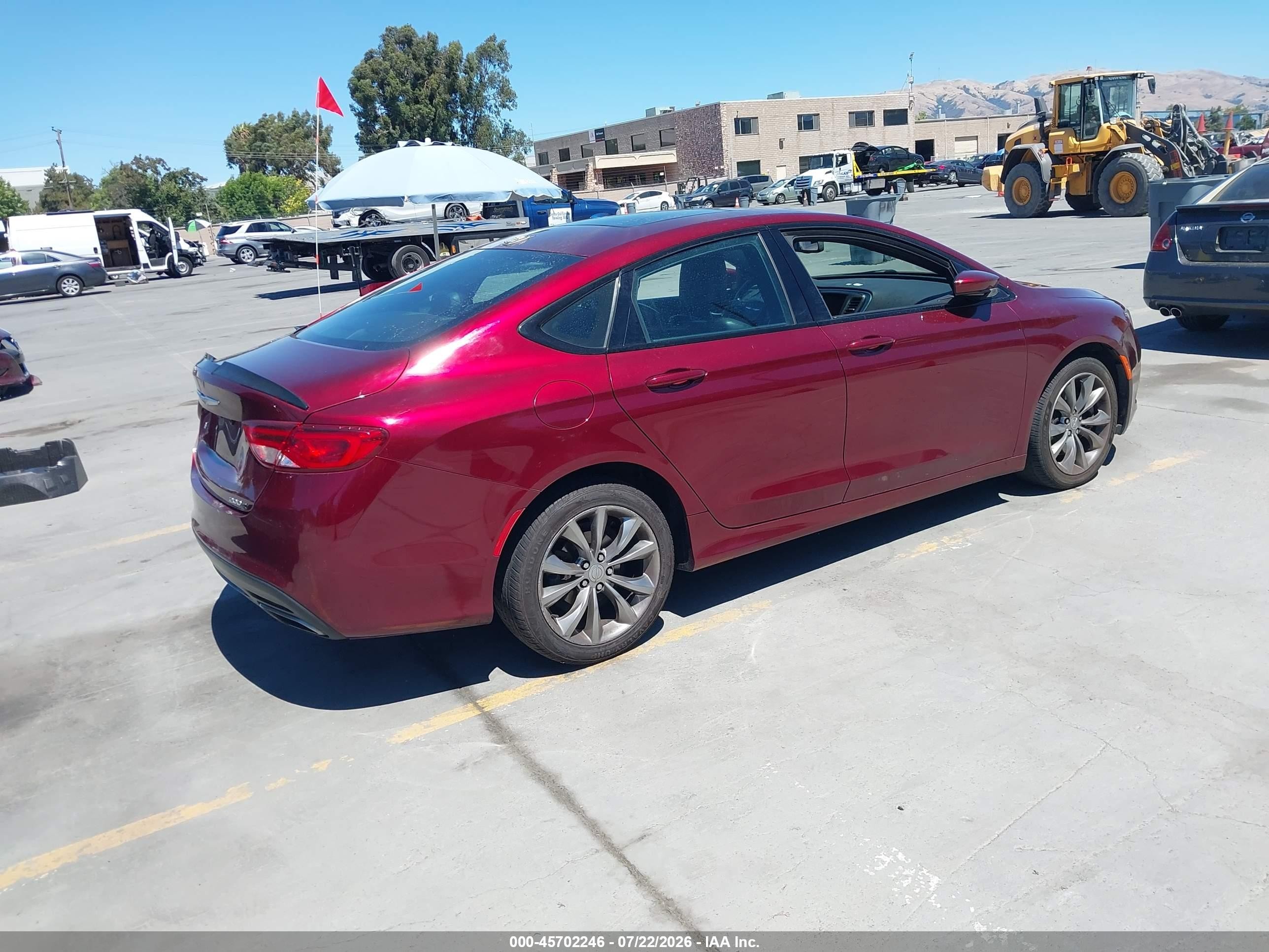 2015 Chrysler 200 S Maroon vin: 1C3CCCBGXFN526183
