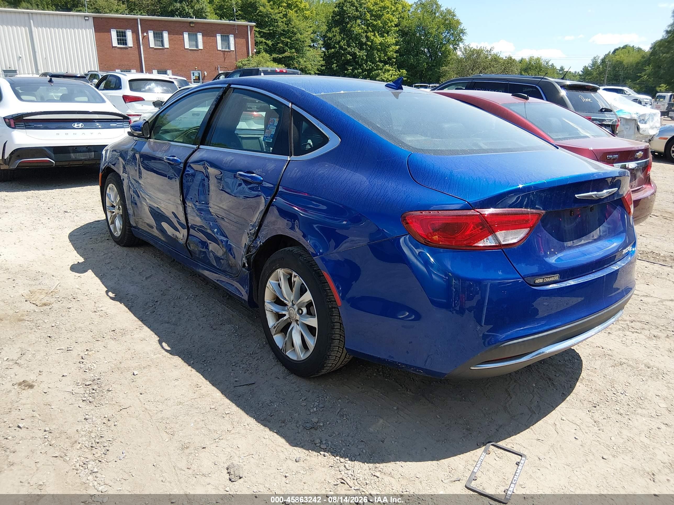 2015 Chrysler 200 C Blue vin: 1C3CCCCB0FN565884
