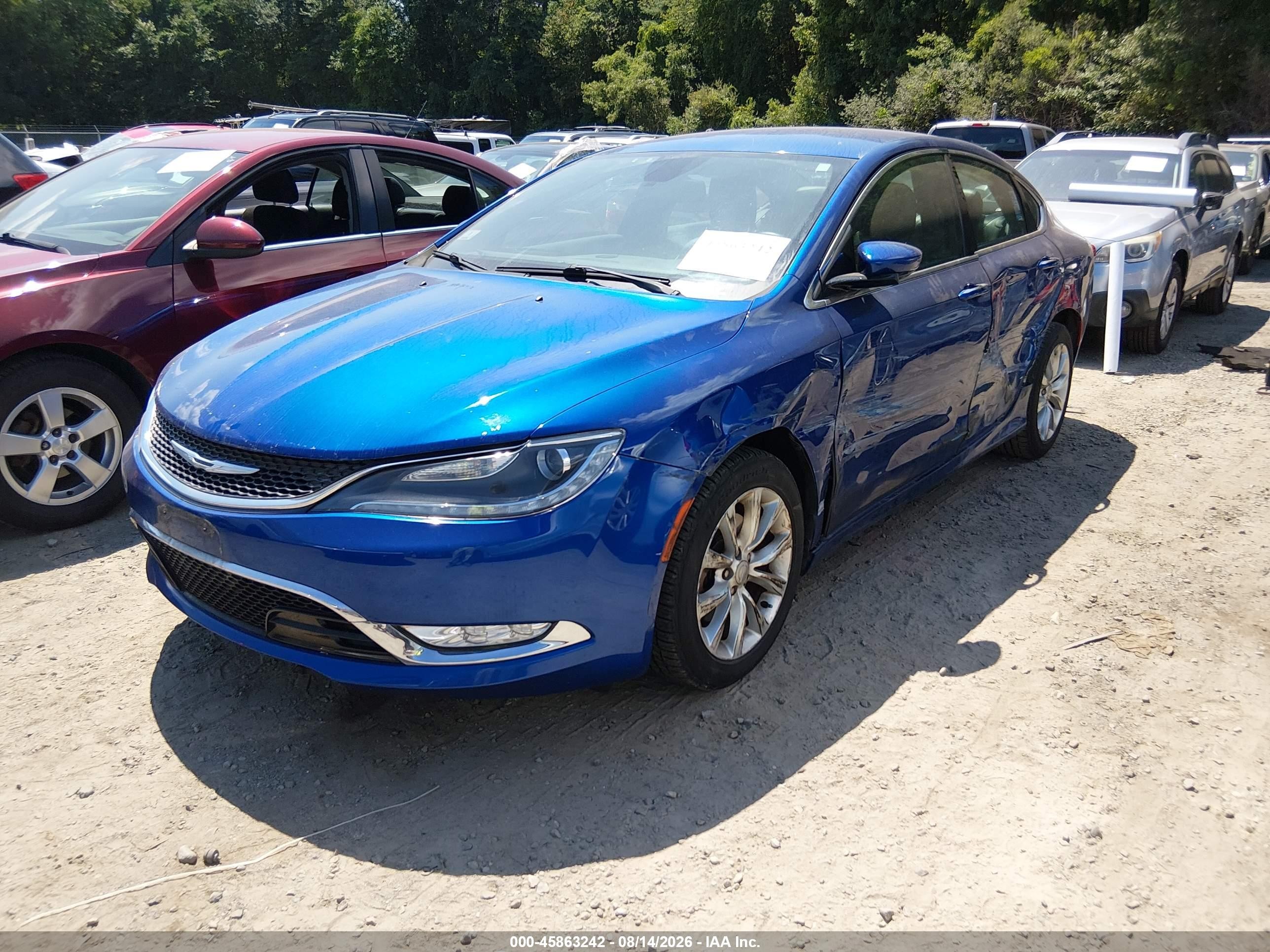 2015 Chrysler 200 C Blue vin: 1C3CCCCB0FN565884