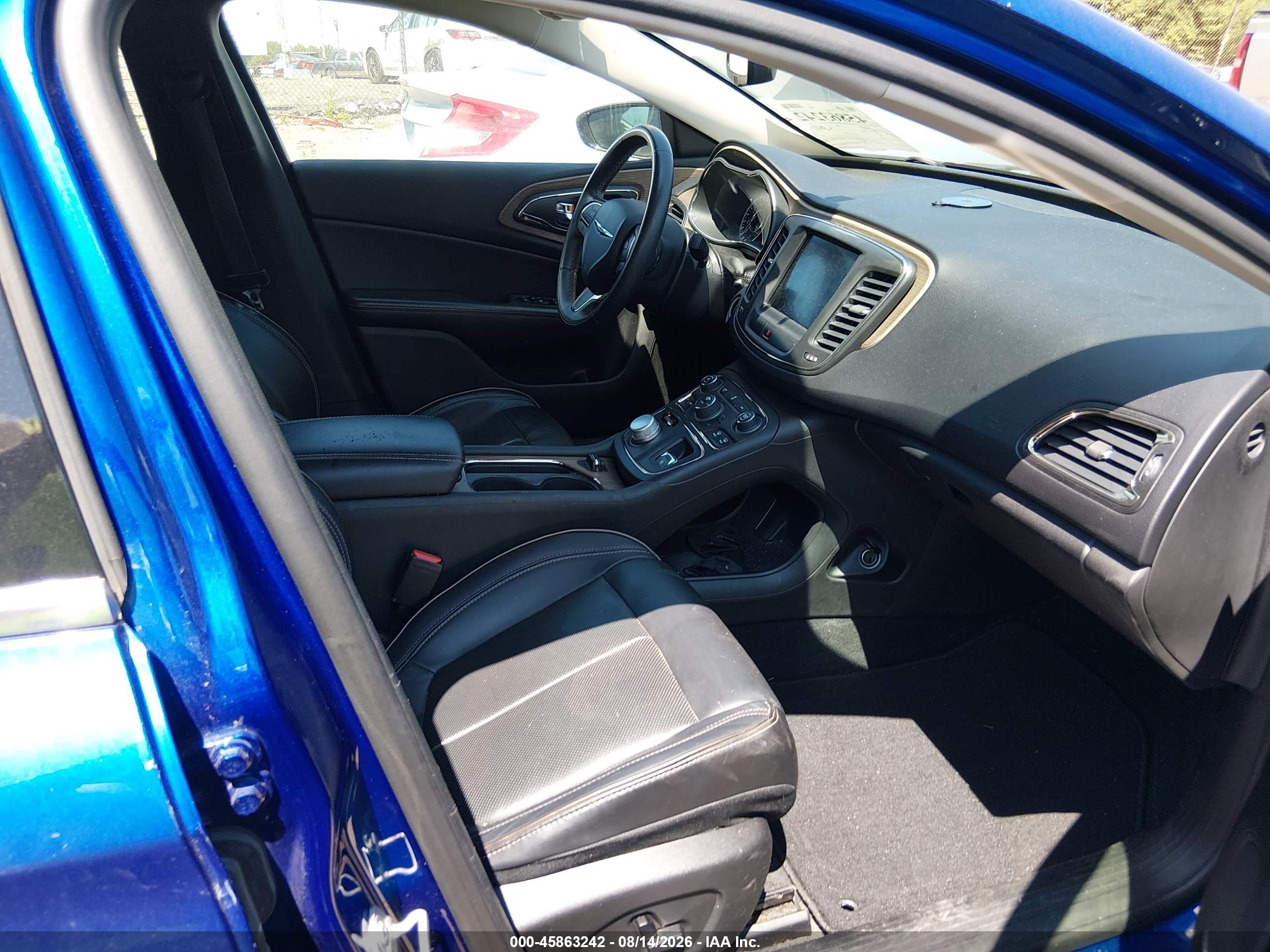 2015 Chrysler 200 C Blue vin: 1C3CCCCB0FN565884