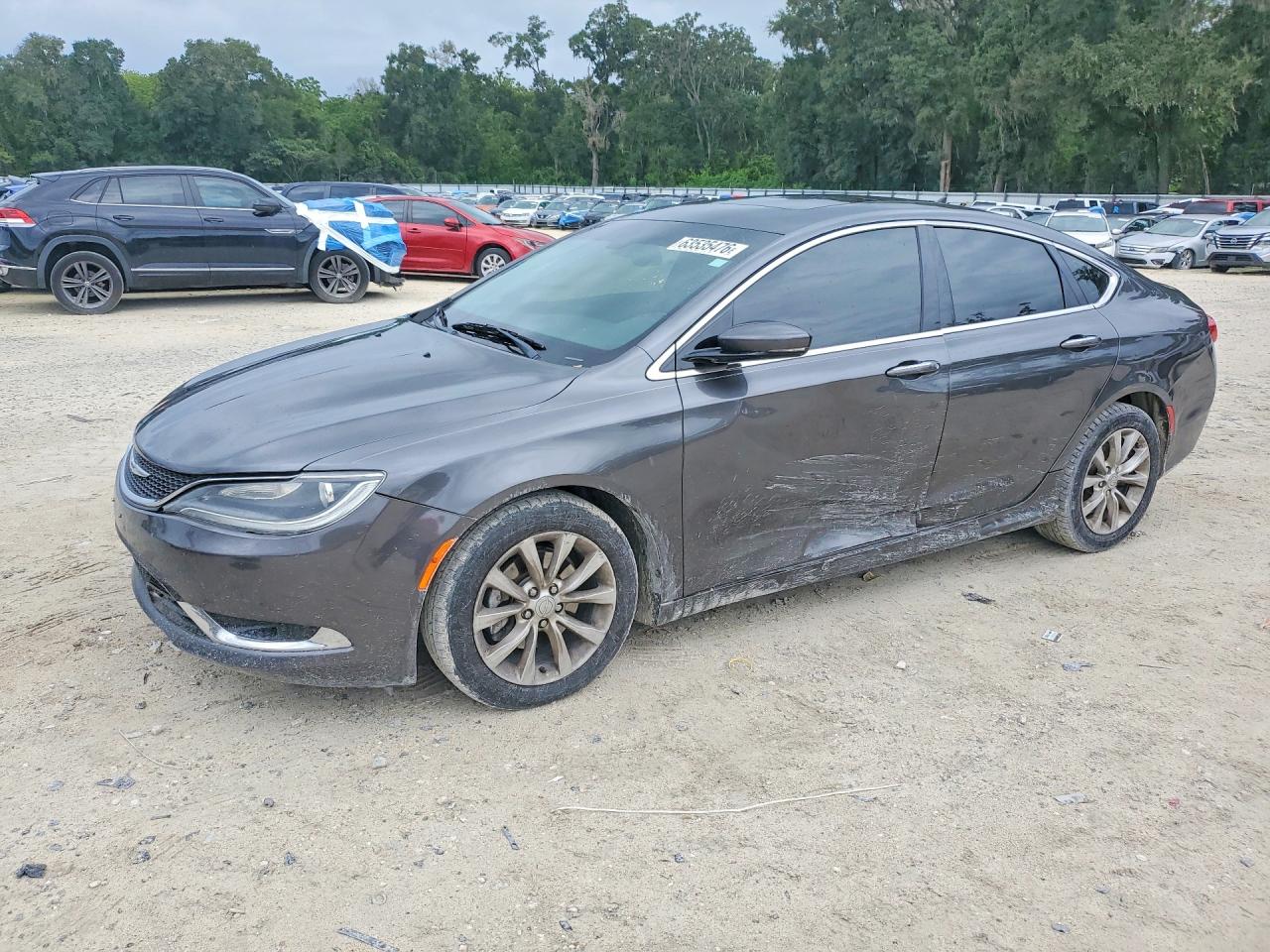 2015 Chrysler 200 C Gray vin: 1C3CCCCB0FN591949