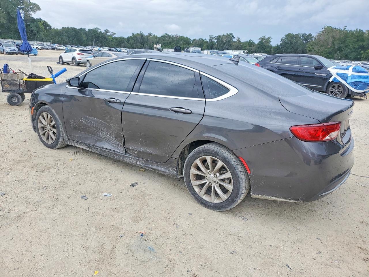 2015 Chrysler 200 C Gray vin: 1C3CCCCB0FN591949