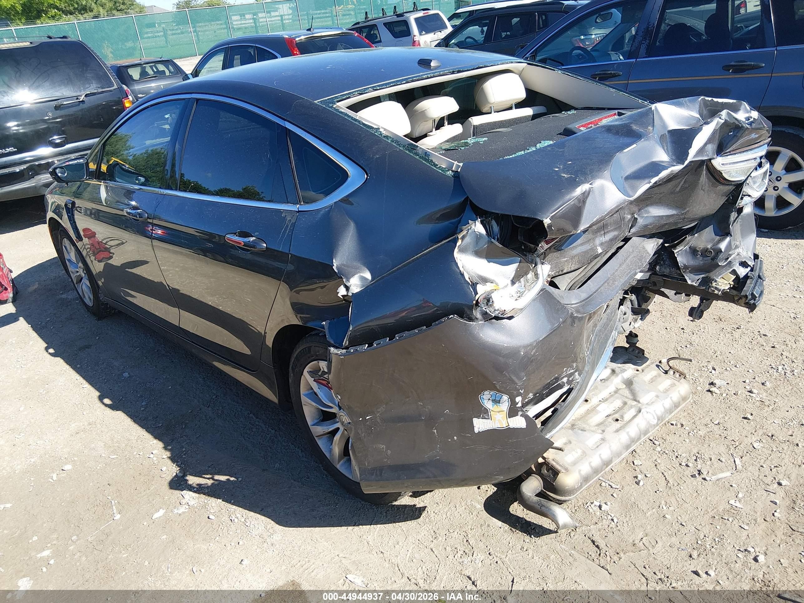 2015 Chrysler 200 C Серый vin: 1C3CCCCB1FN576490