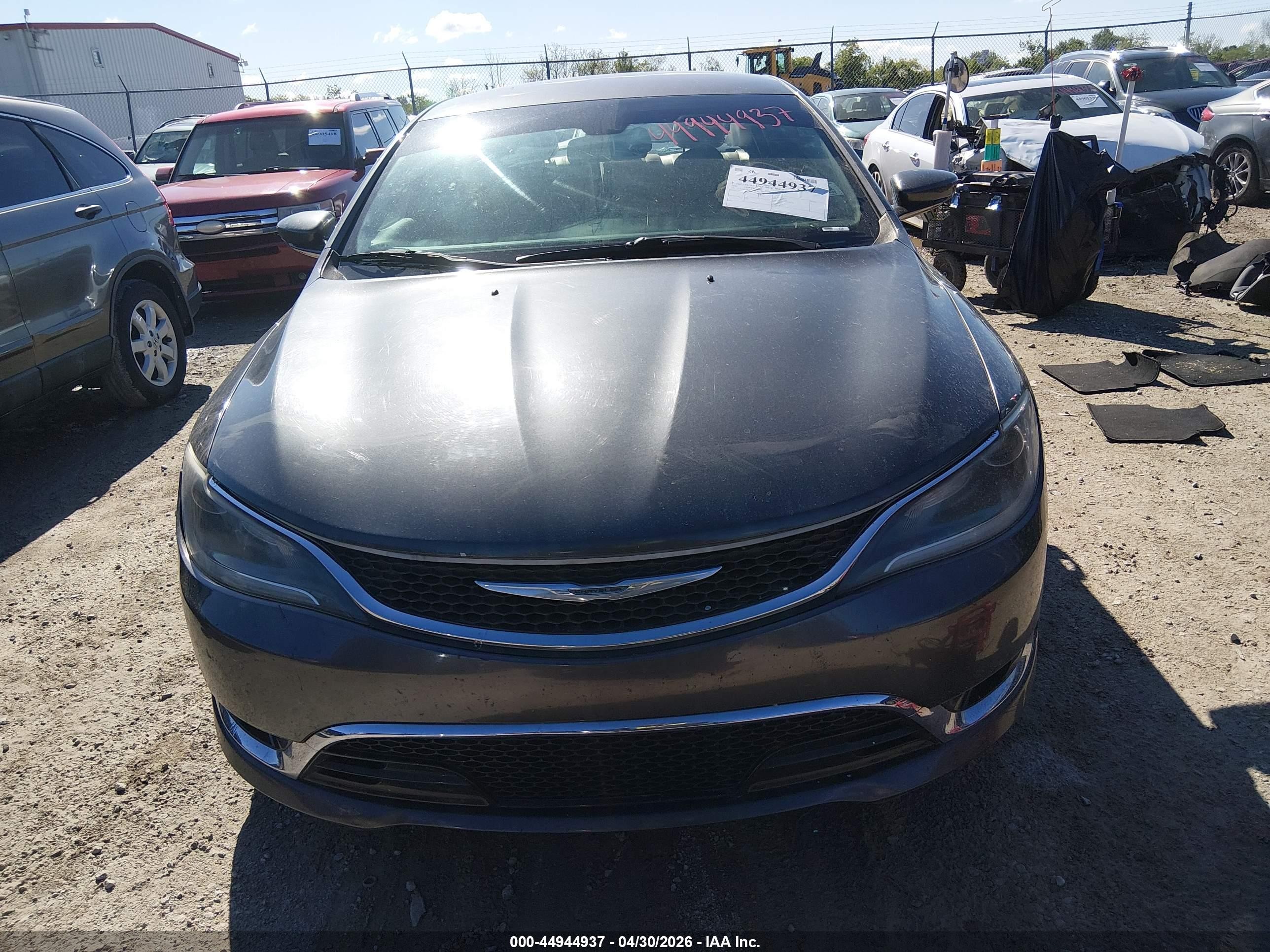 2015 Chrysler 200 C Серый vin: 1C3CCCCB1FN576490