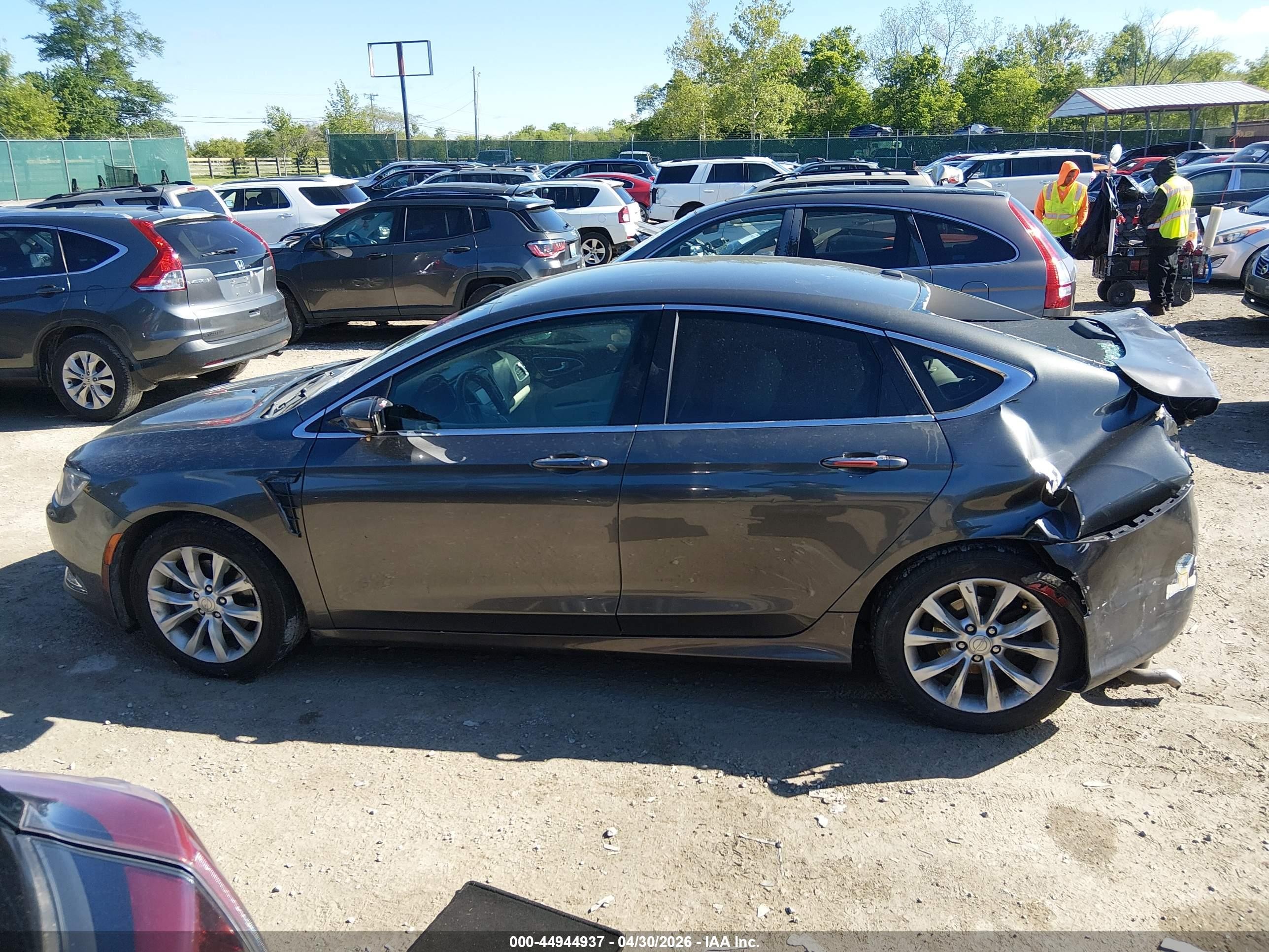 2015 Chrysler 200 C Серый vin: 1C3CCCCB1FN576490