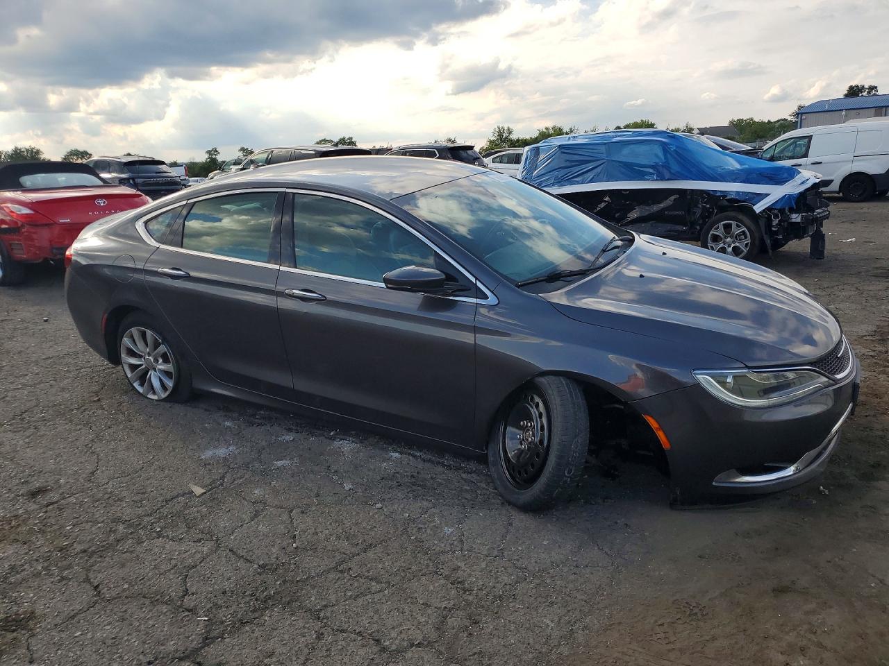 2015 Chrysler 200 C Gray vin: 1C3CCCCB1FN736187