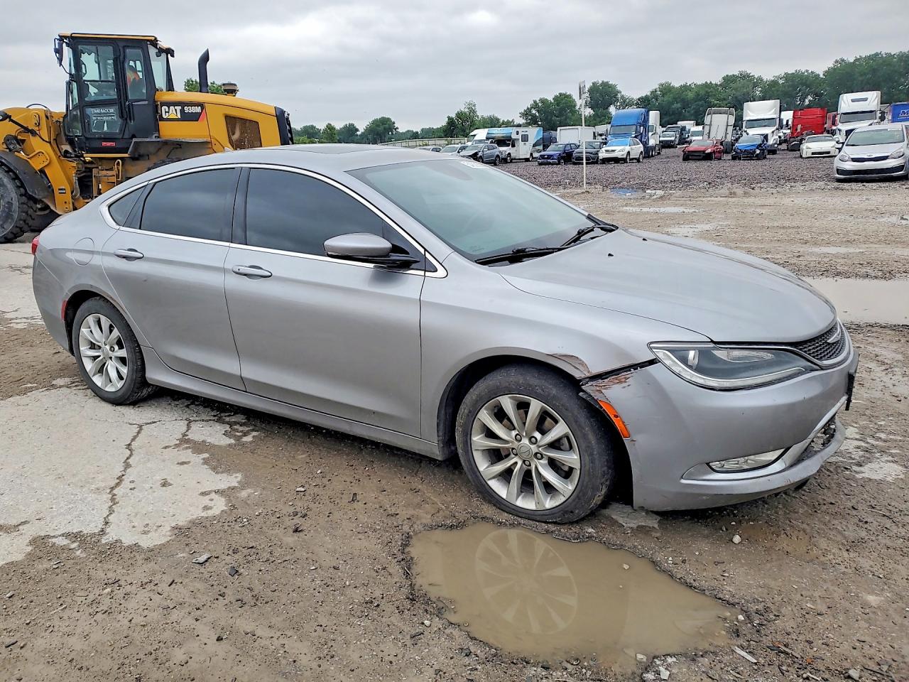 2015 Chrysler 200 C Gray vin: 1C3CCCCB2FN633716