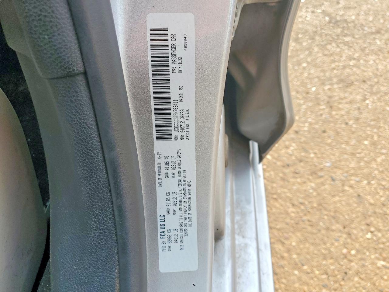 2015 Chrysler 200 C Silver vin: 1C3CCCCB2FN703411